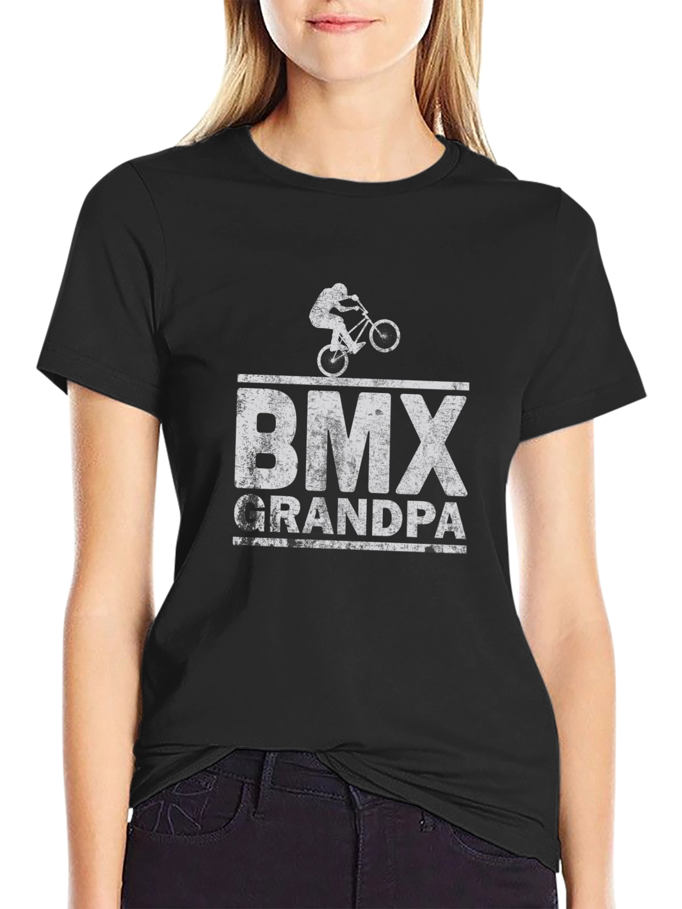 BMX Grandpa Graphic Tee - Black