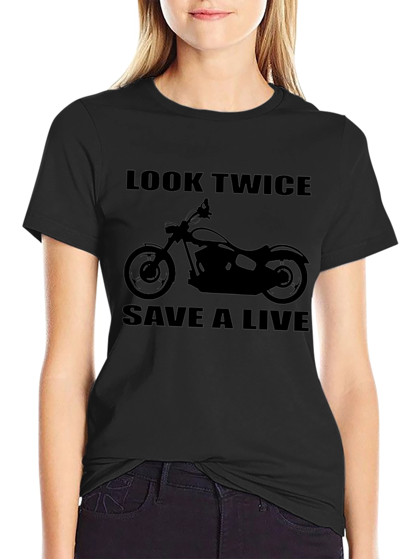 Look Twice Save A Live Motorcycle T-Shirt