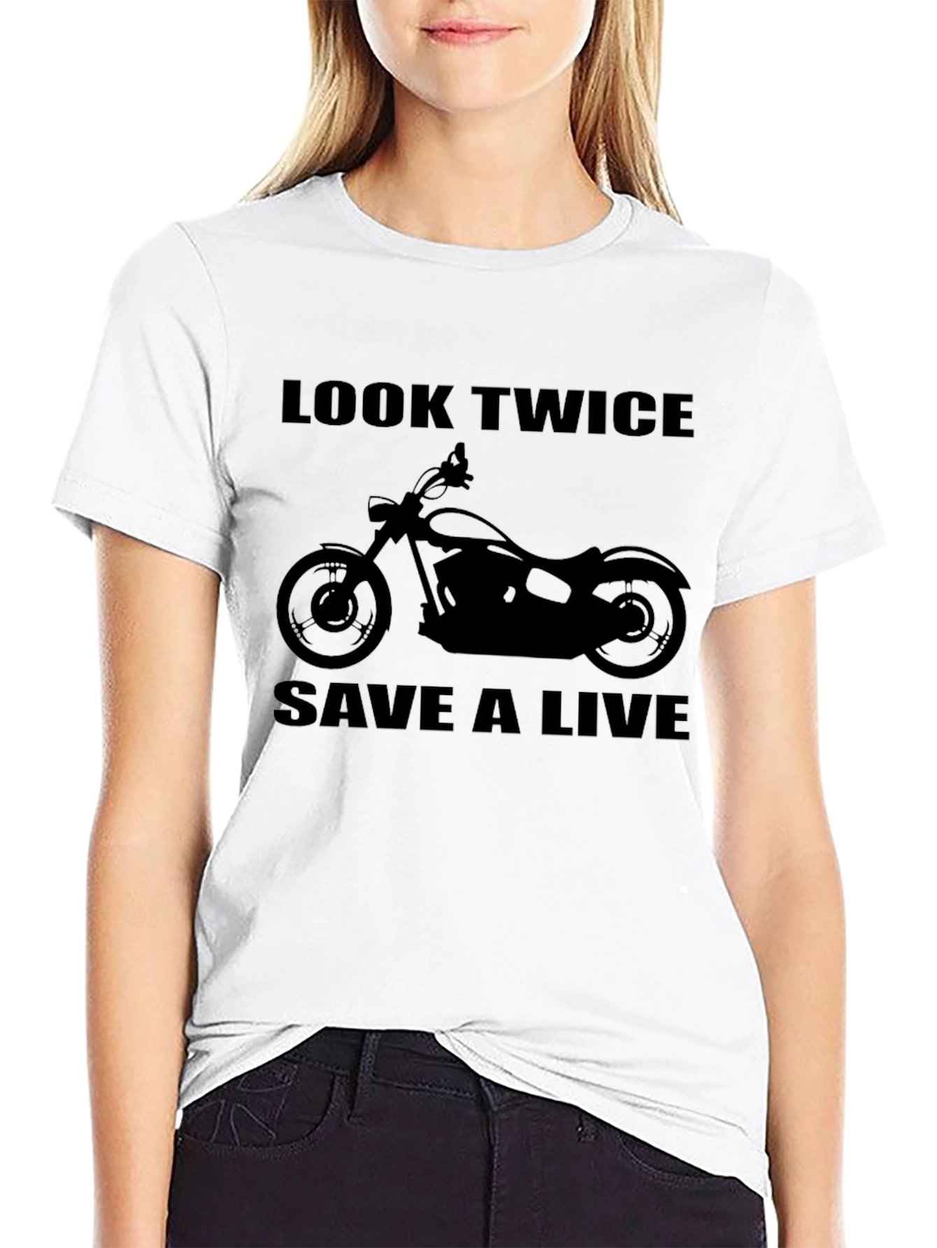 Look Twice Save A Live Motorcycle T-Shirt