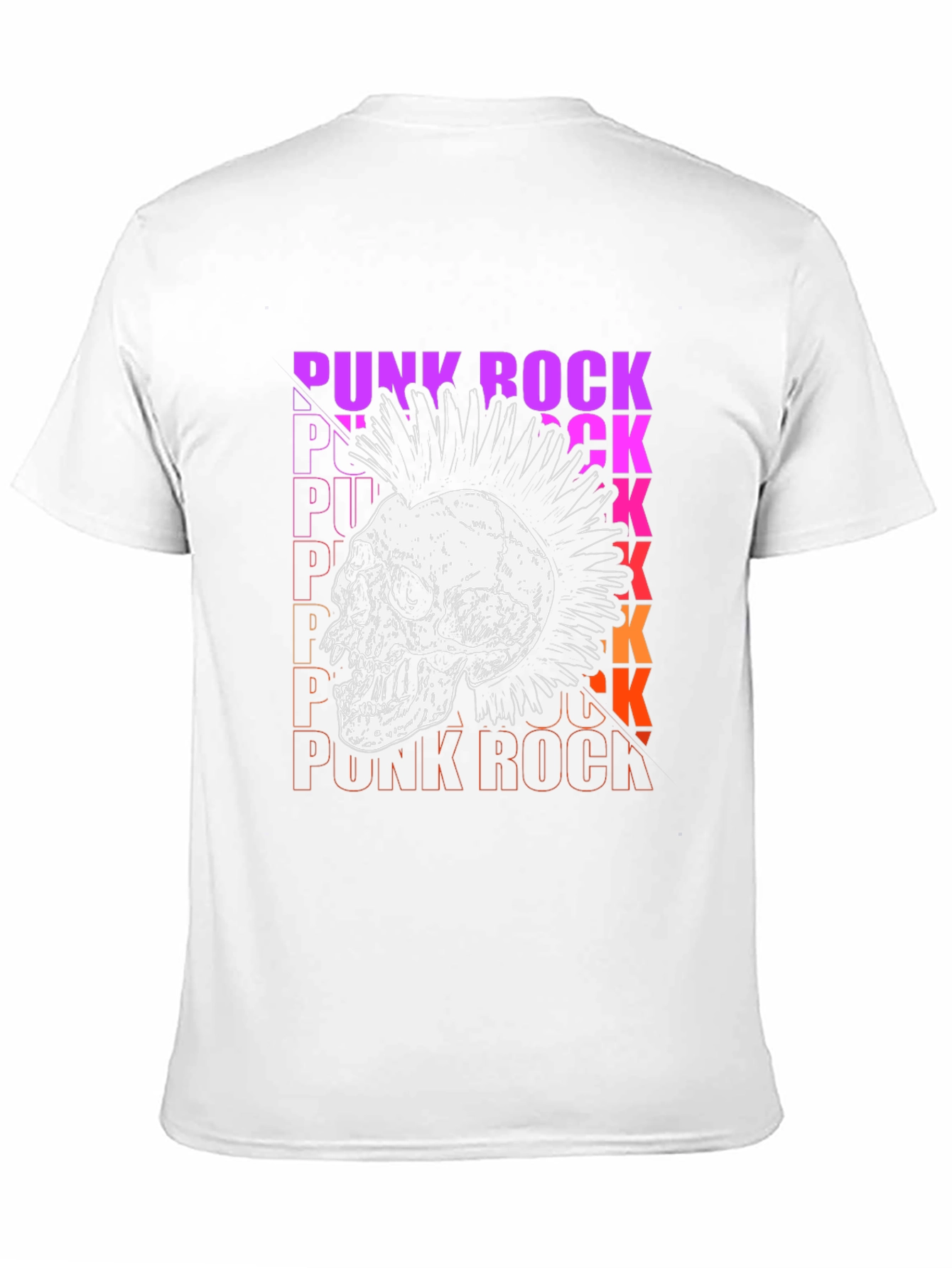 Punk Rock Skull Graphic Tee - Bold Streetwear