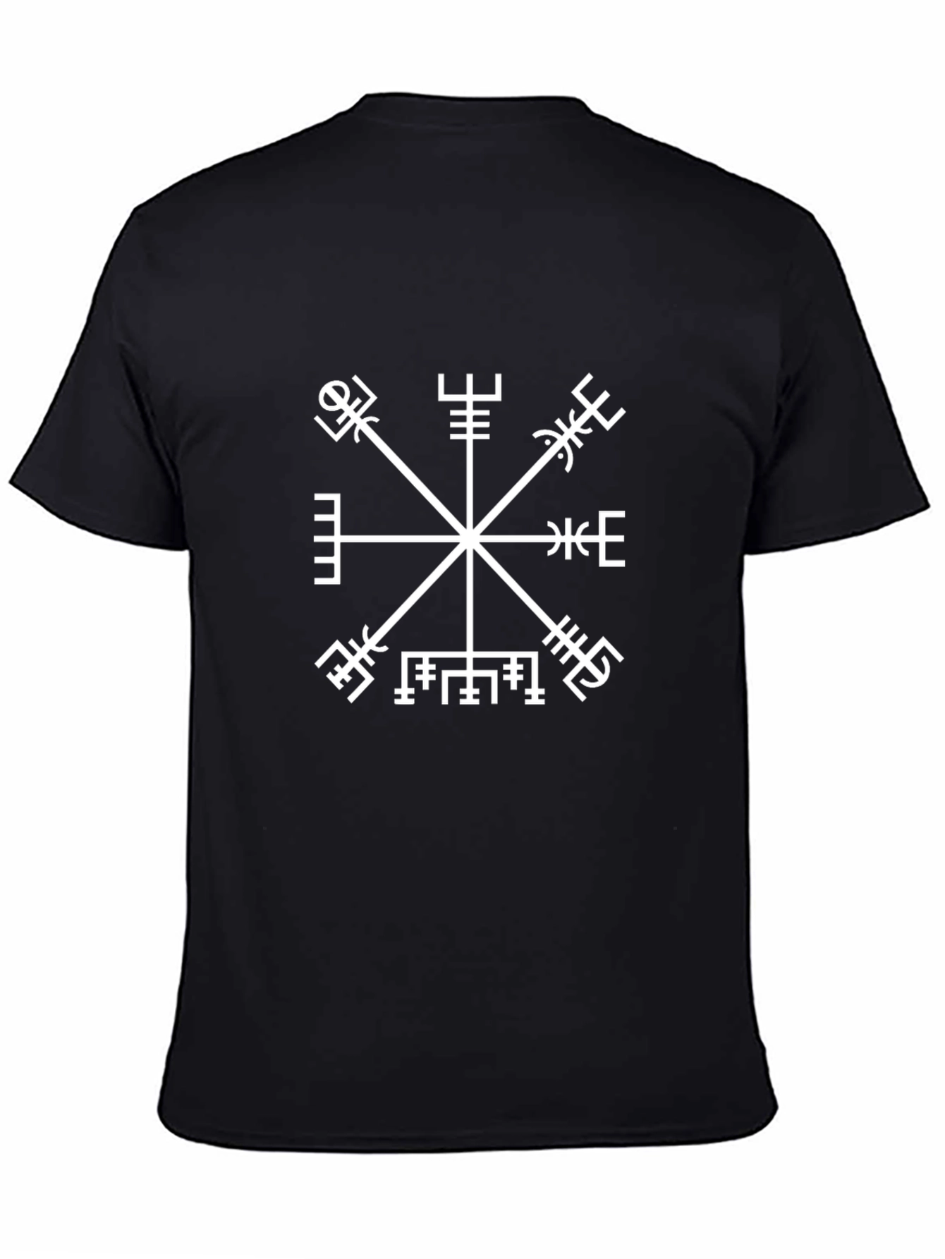 Vegvisir Compass T-Shirt - Viking Runes Symbol Shirt