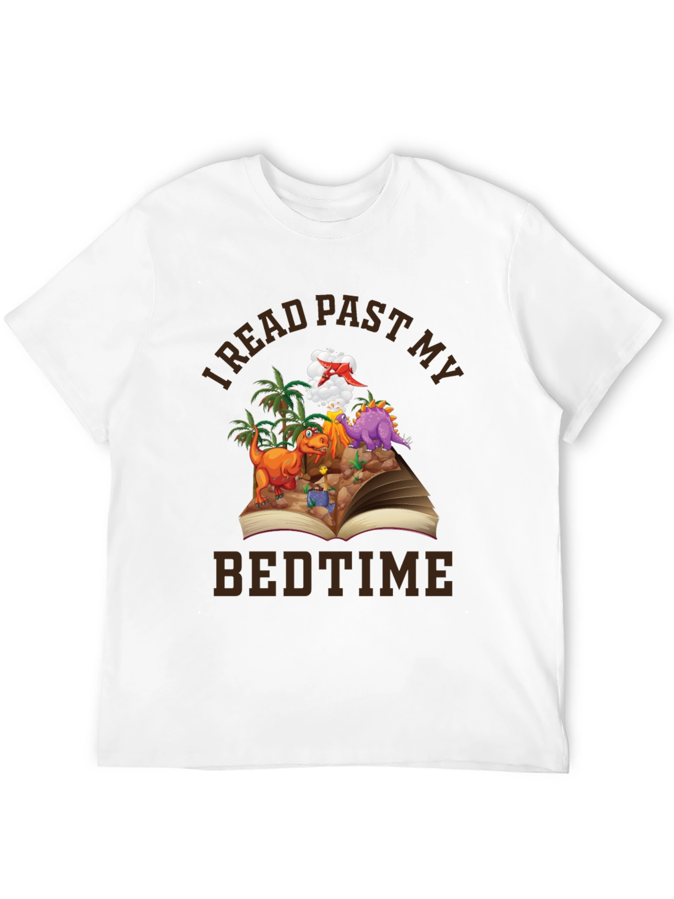 I Read Past My Bedtime Dinosaur Graphic Tee