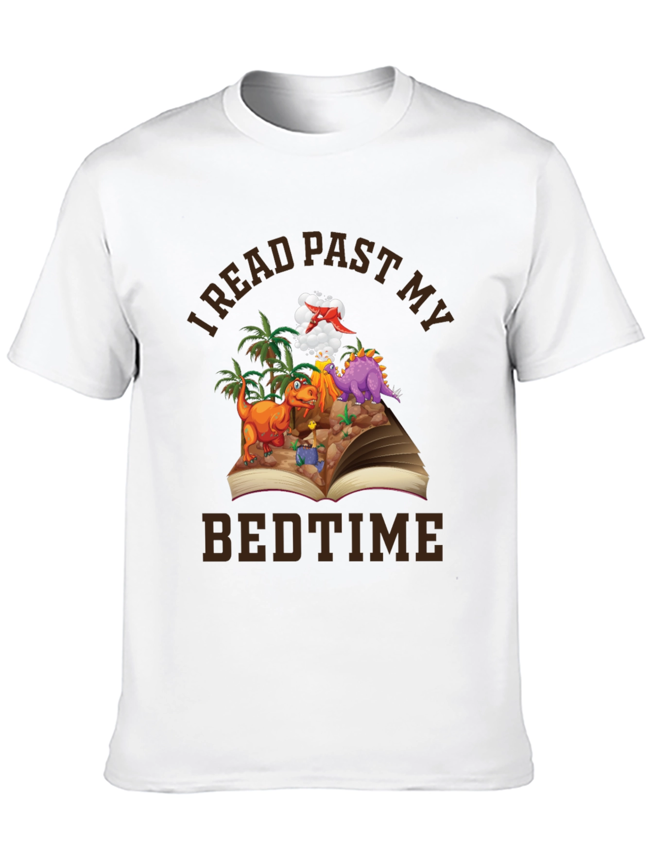 I Read Past My Bedtime Dinosaur Graphic Tee