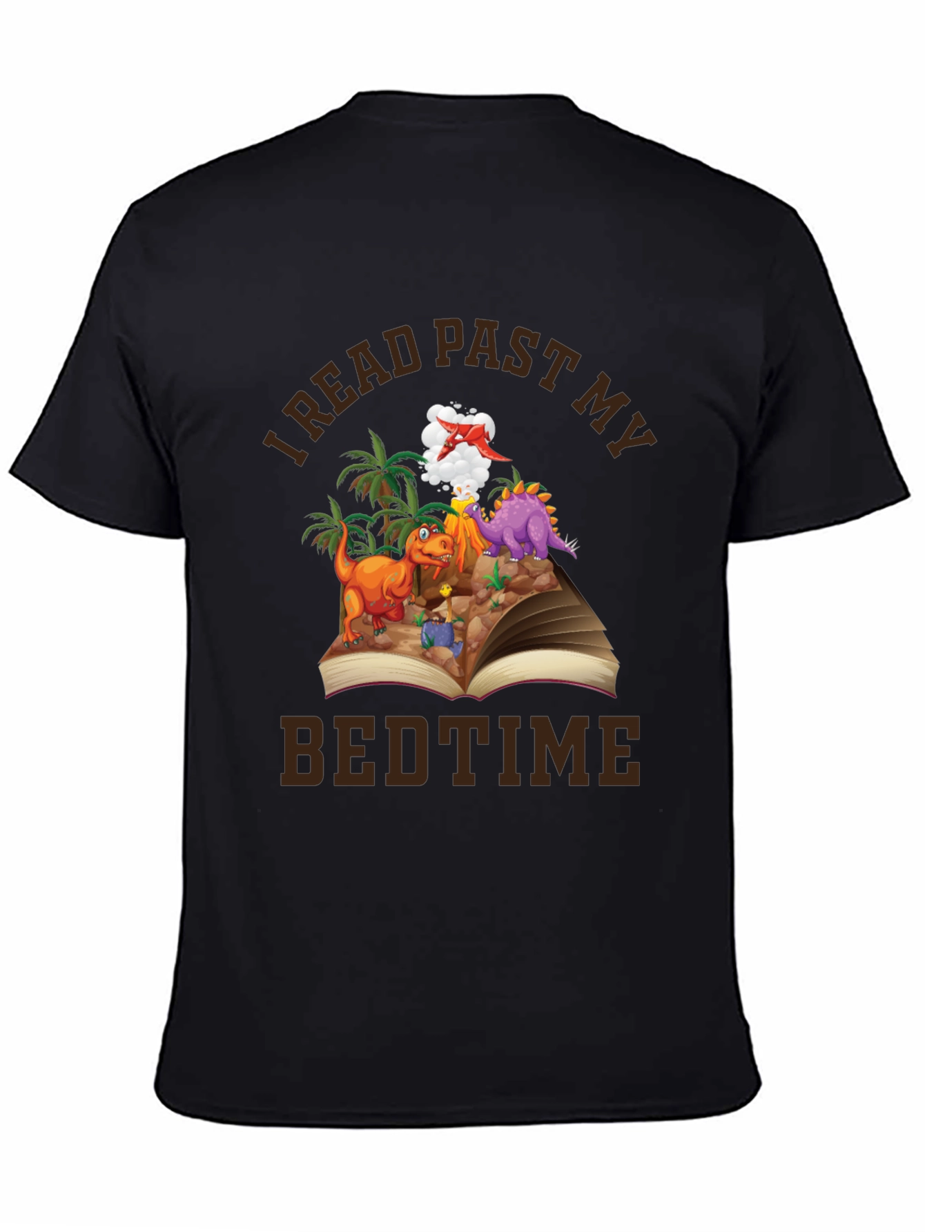 I Read Past My Bedtime Dinosaur Graphic Tee