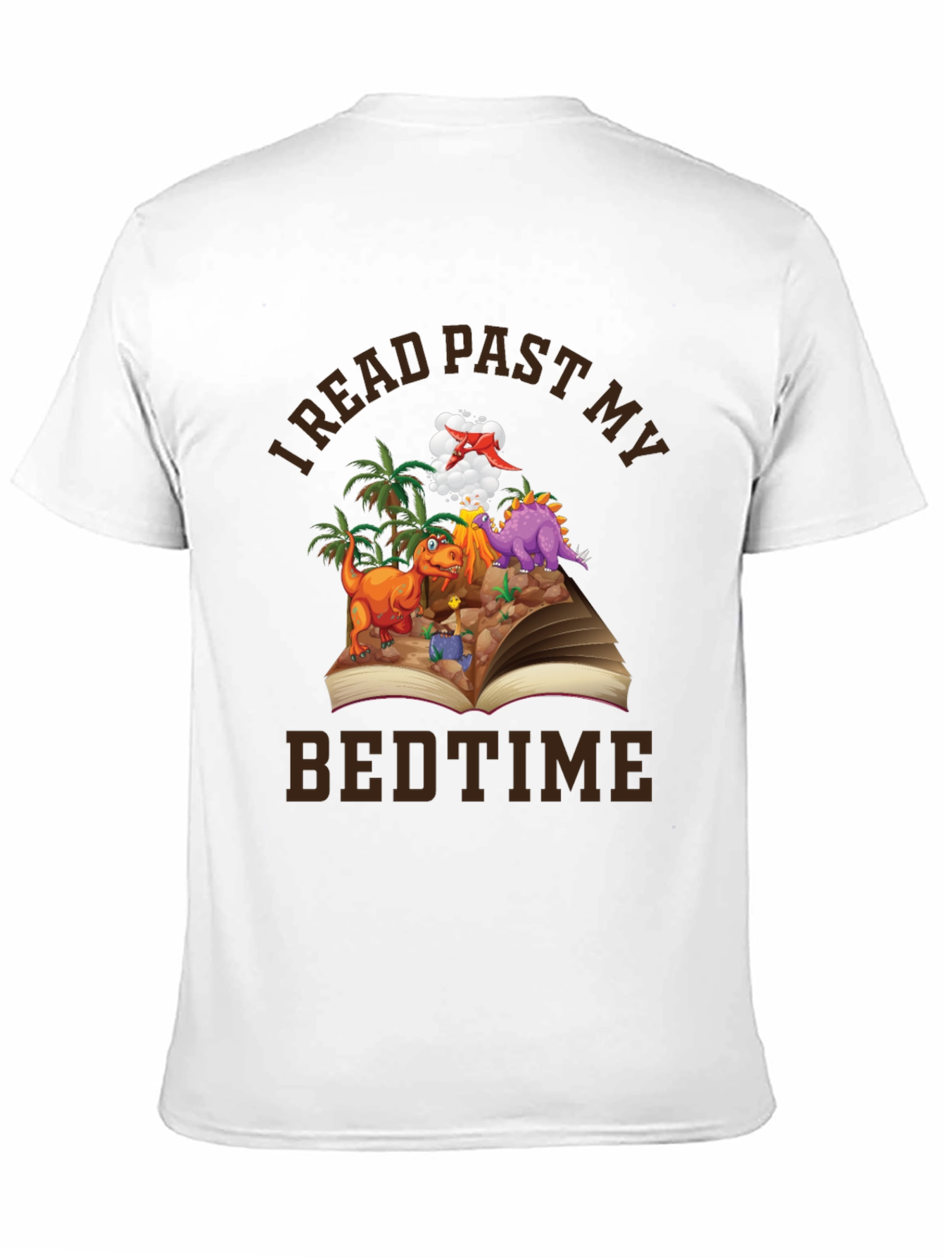 I Read Past My Bedtime Dinosaur Graphic Tee