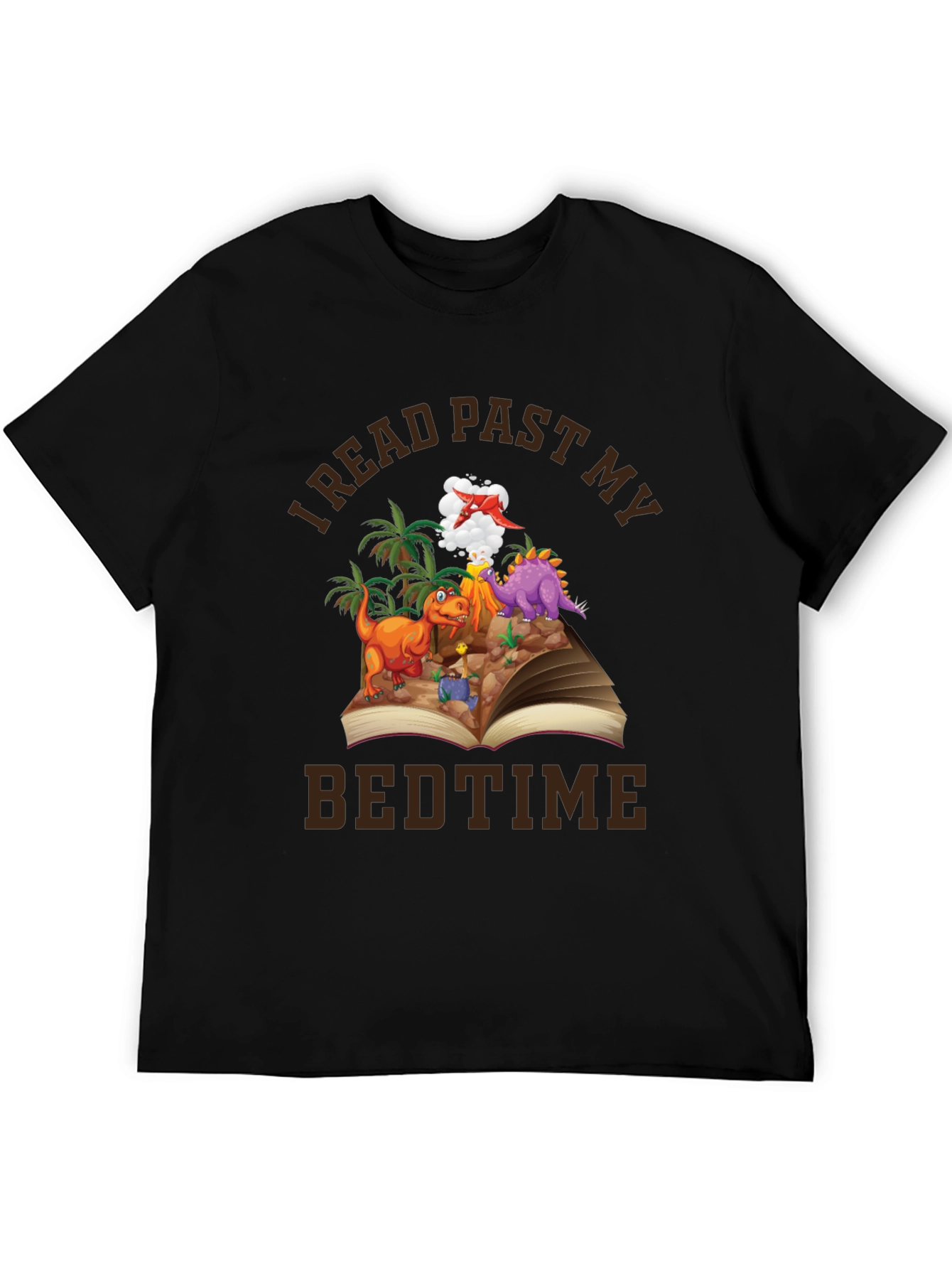 I Read Past My Bedtime Dinosaur Graphic Tee