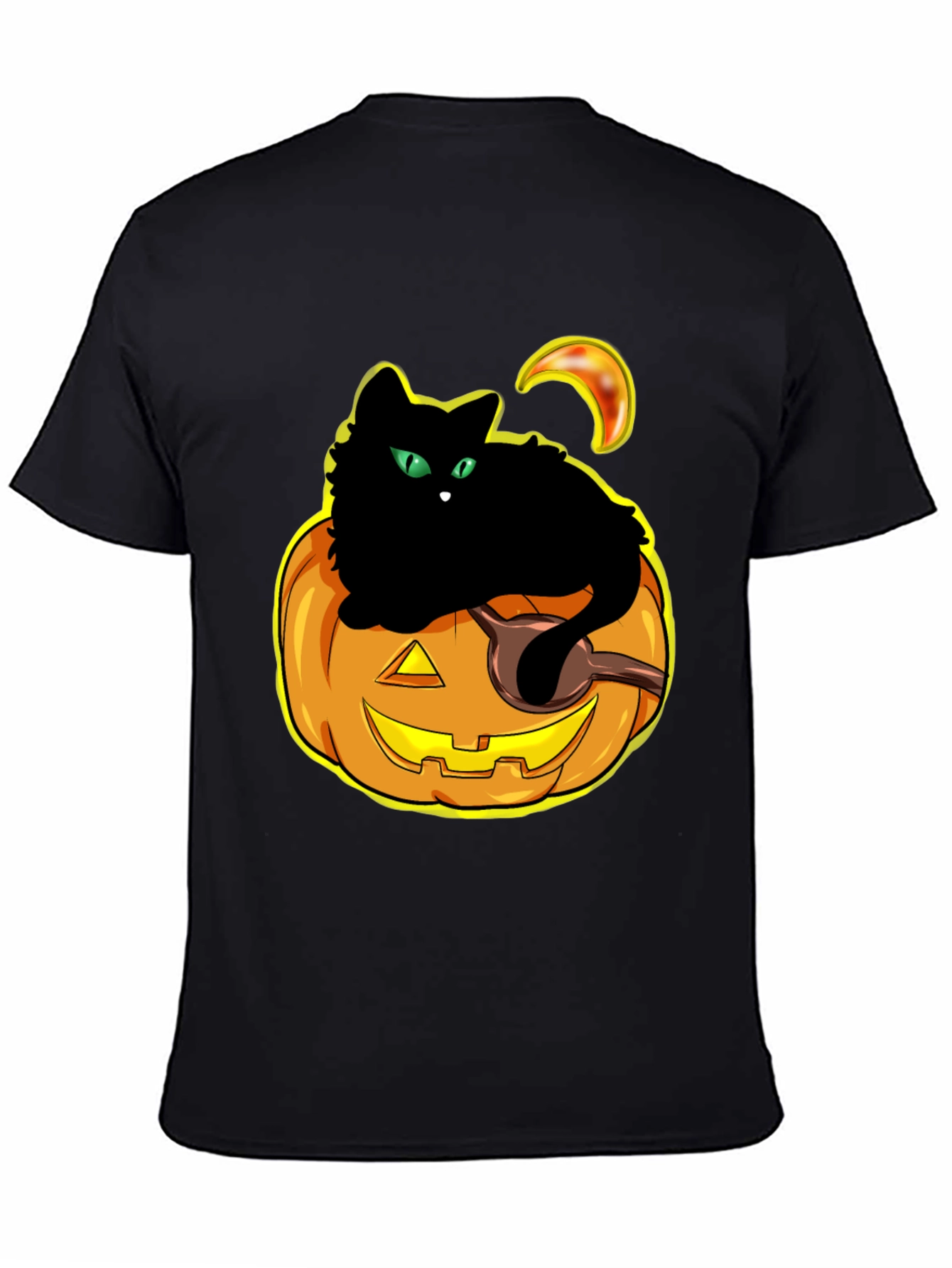Halloween Cat Pumpkin T-Shirt