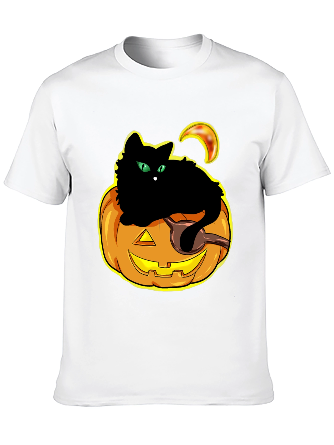 Halloween Cat Pumpkin T-Shirt