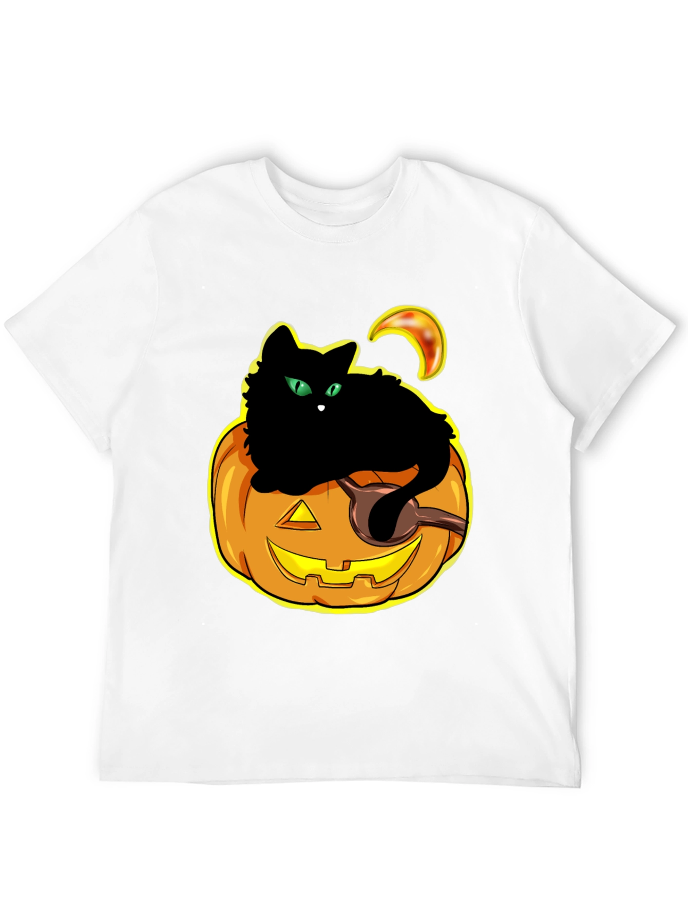Halloween Cat Pumpkin T-Shirt