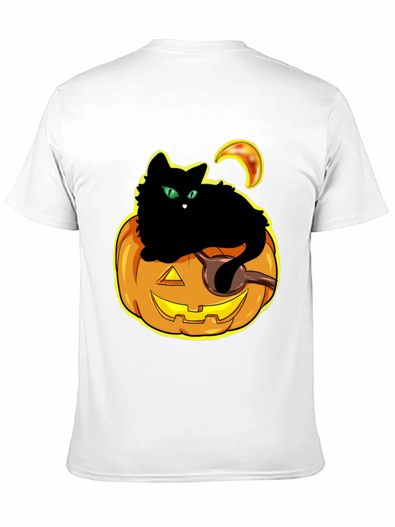 Halloween Cat Pumpkin T-Shirt