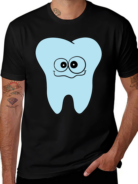 Cartoon Tooth Graphic Tee - Dentist Humor Shirt