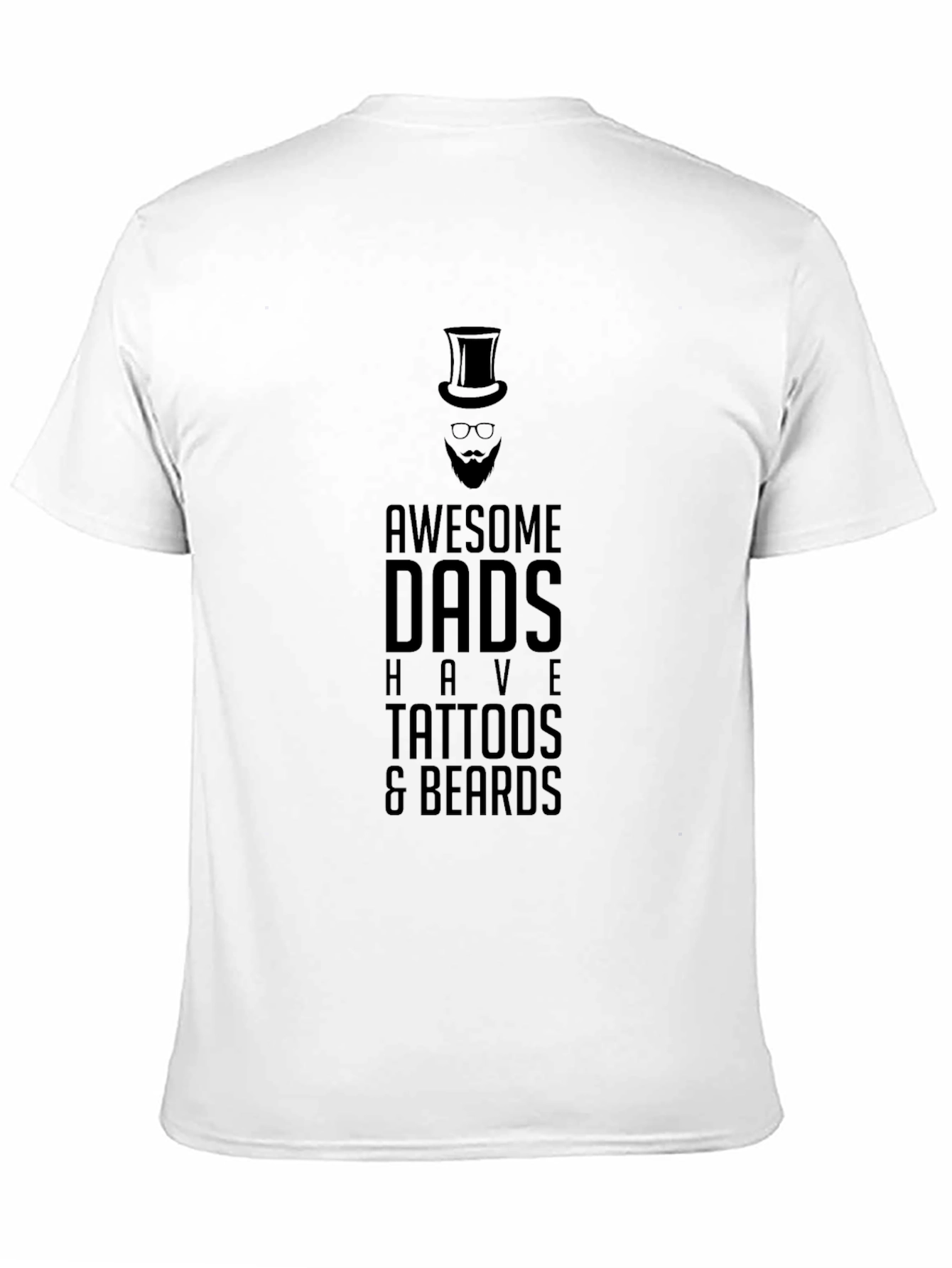 Awesome Dads Tattoos & Beards Graphic T-Shirt
