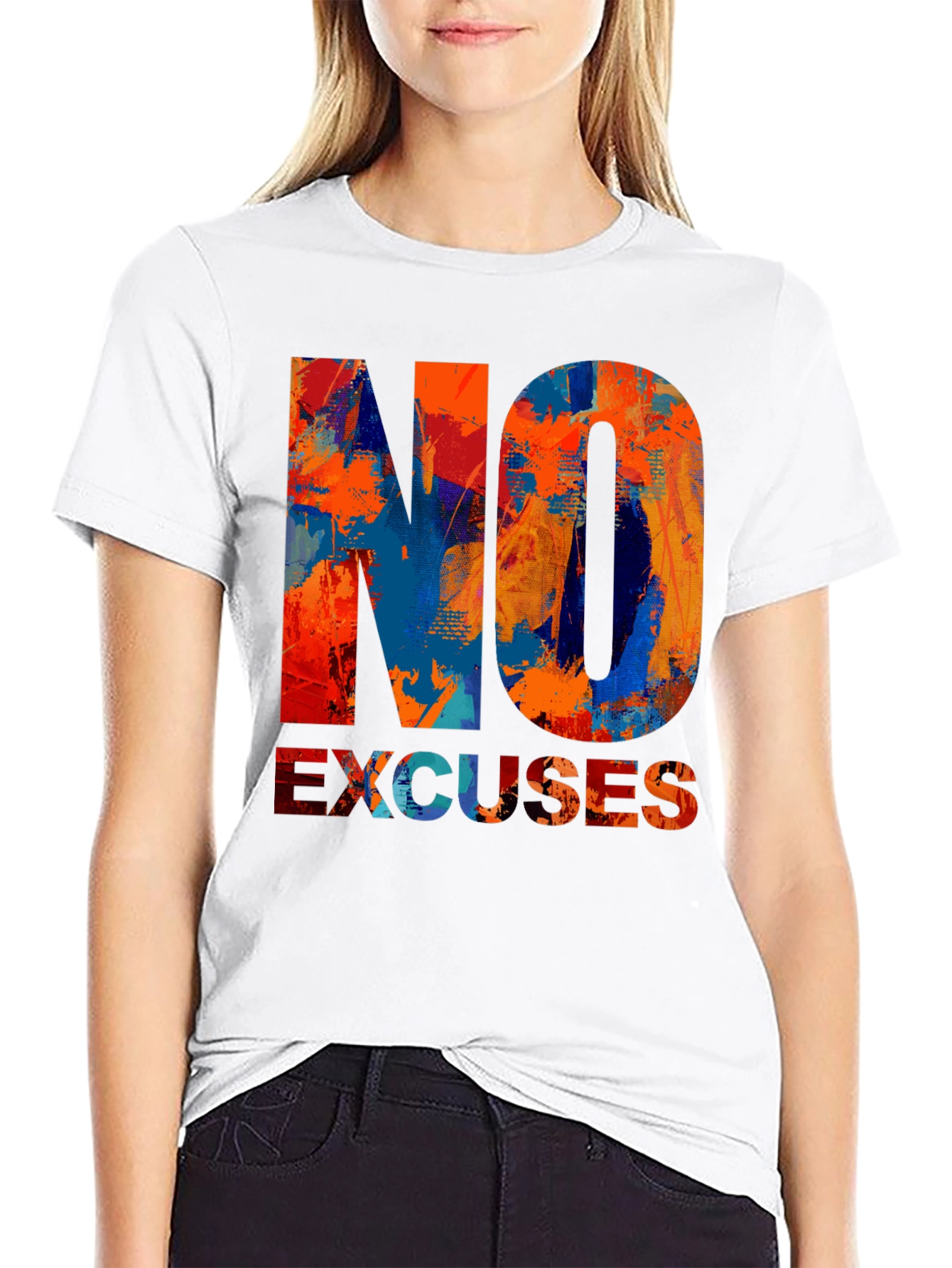 No Excuses Graphic T-Shirt - Motivational Design
