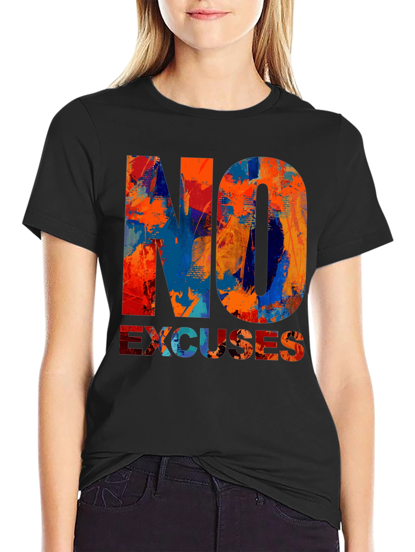 No Excuses Graphic T-Shirt - Motivational Design