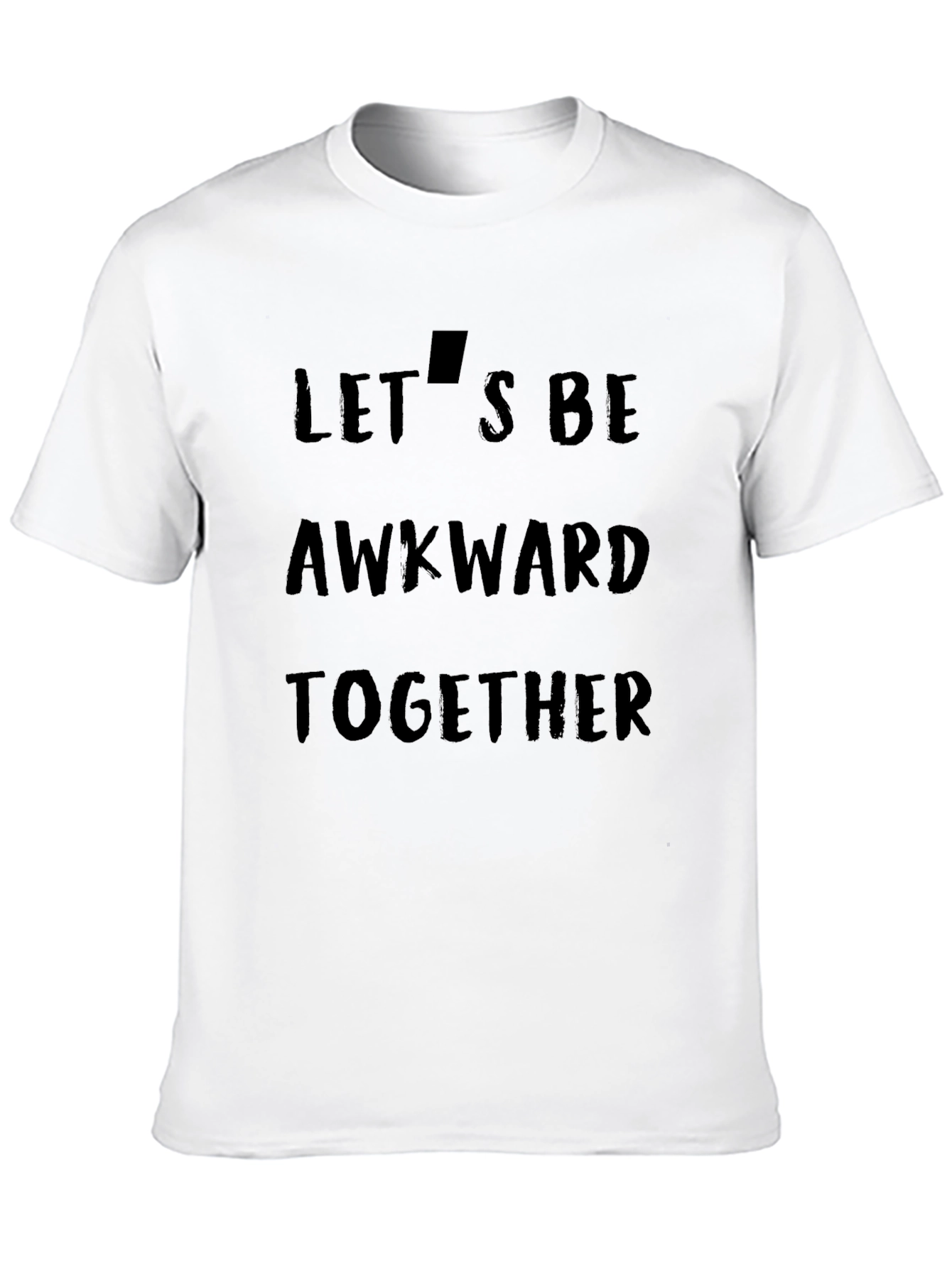 Awkward Together Graphic Tee - Black Cotton T-Shirt