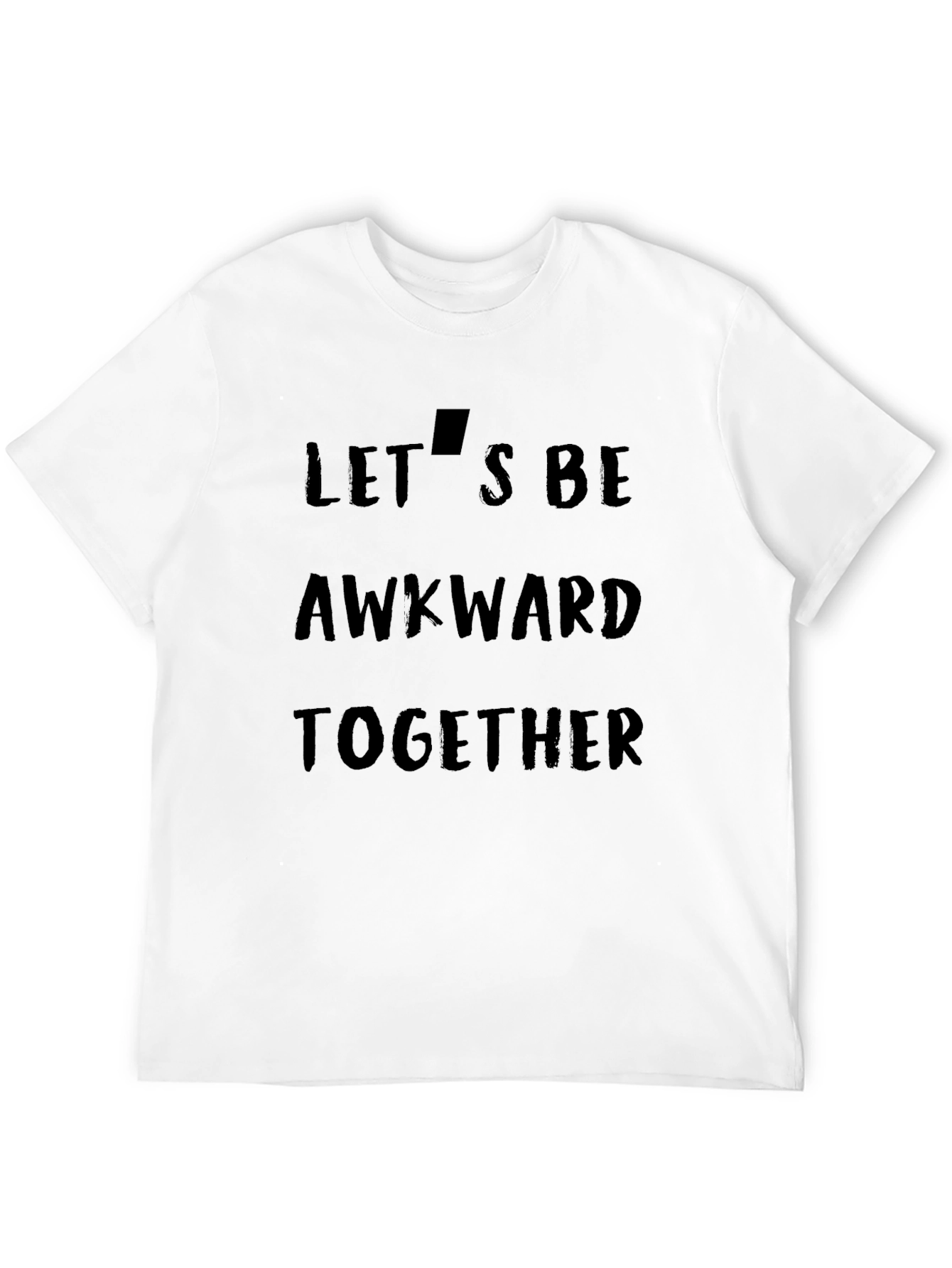 Awkward Together Graphic Tee - Black Cotton T-Shirt
