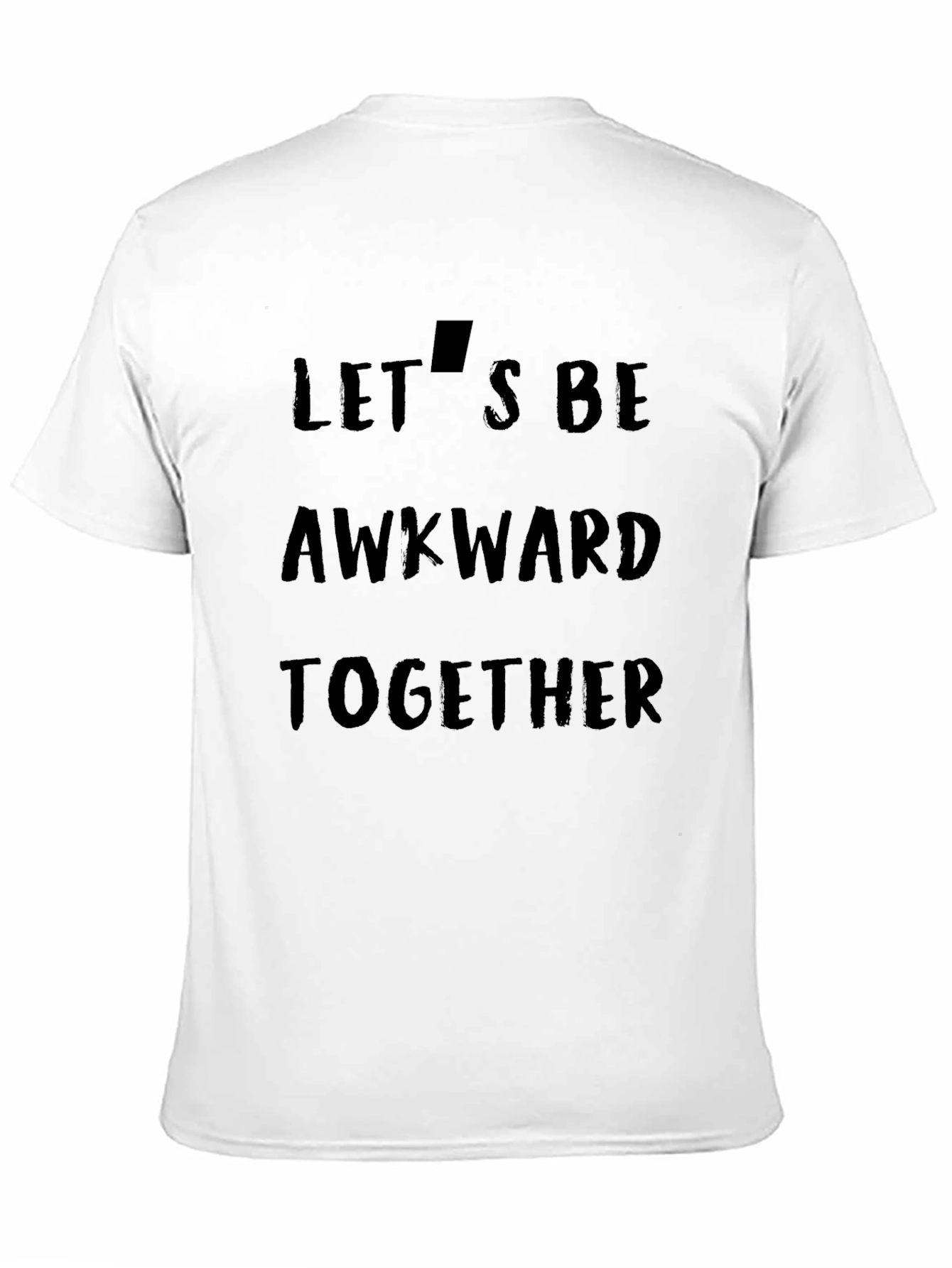 Awkward Together Graphic Tee - Black Cotton T-Shirt