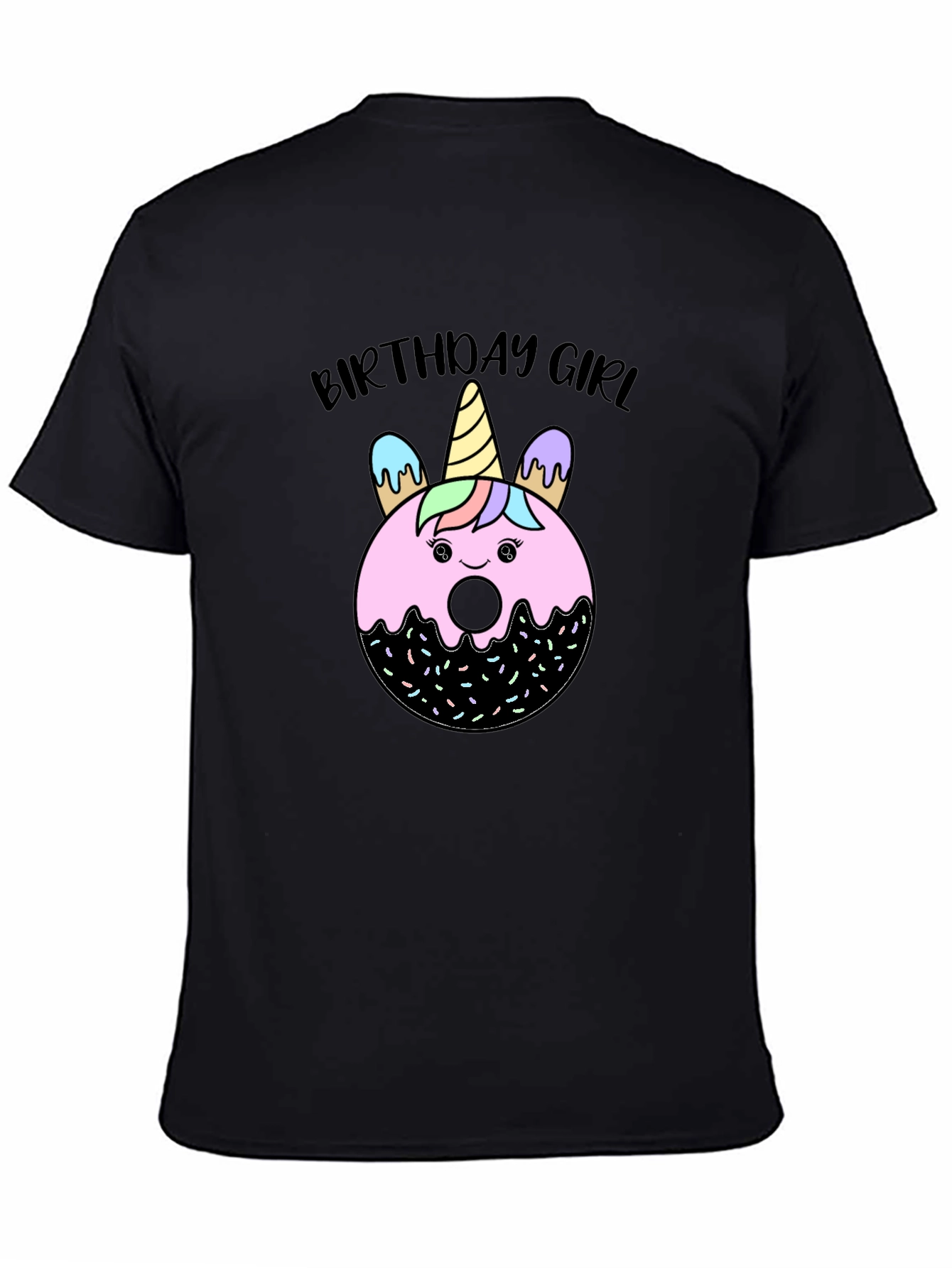 Birthday Girl Unicorn Donut T-Shirt