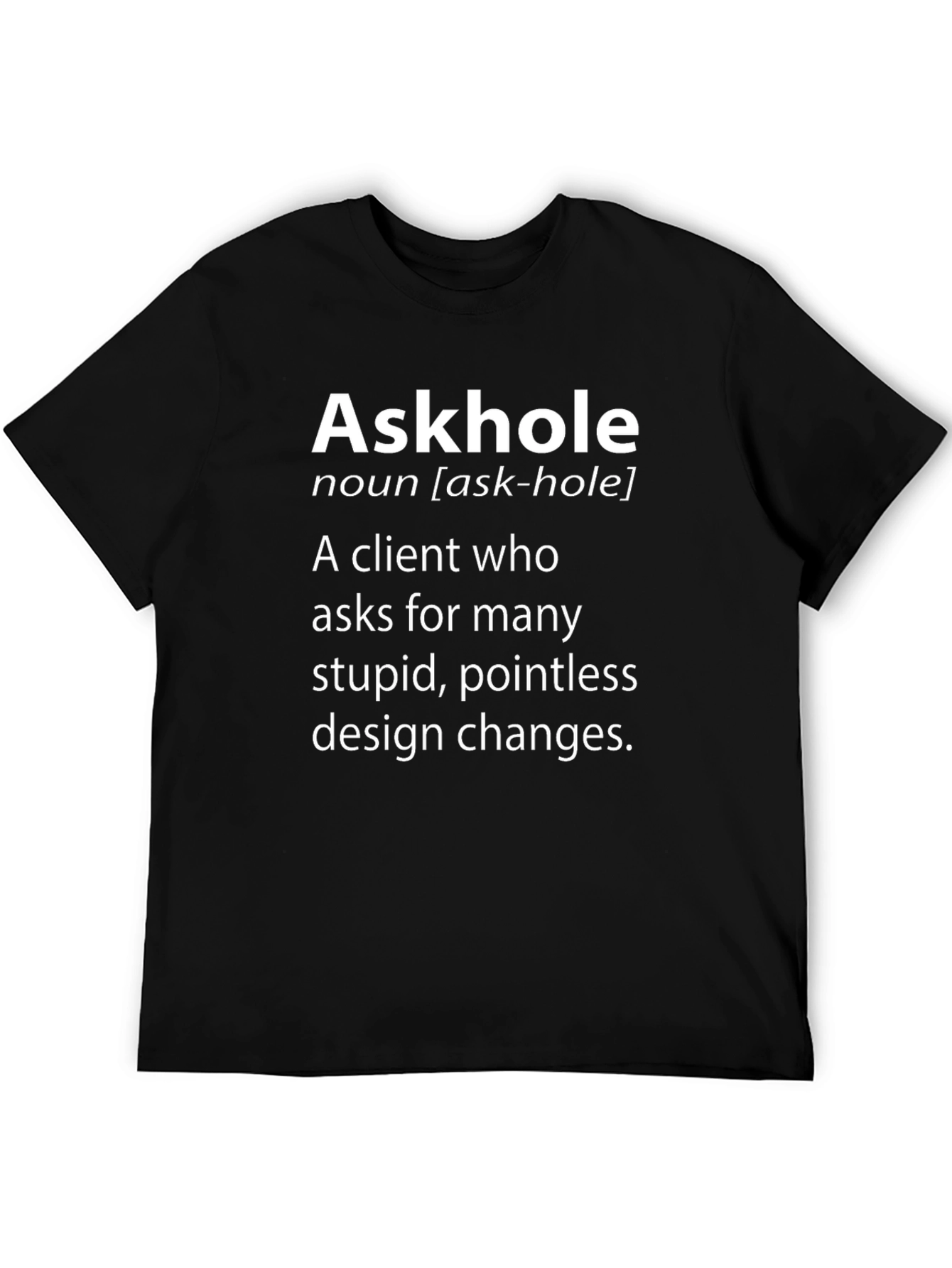 Askhole T-Shirt - Funny Client Definition
