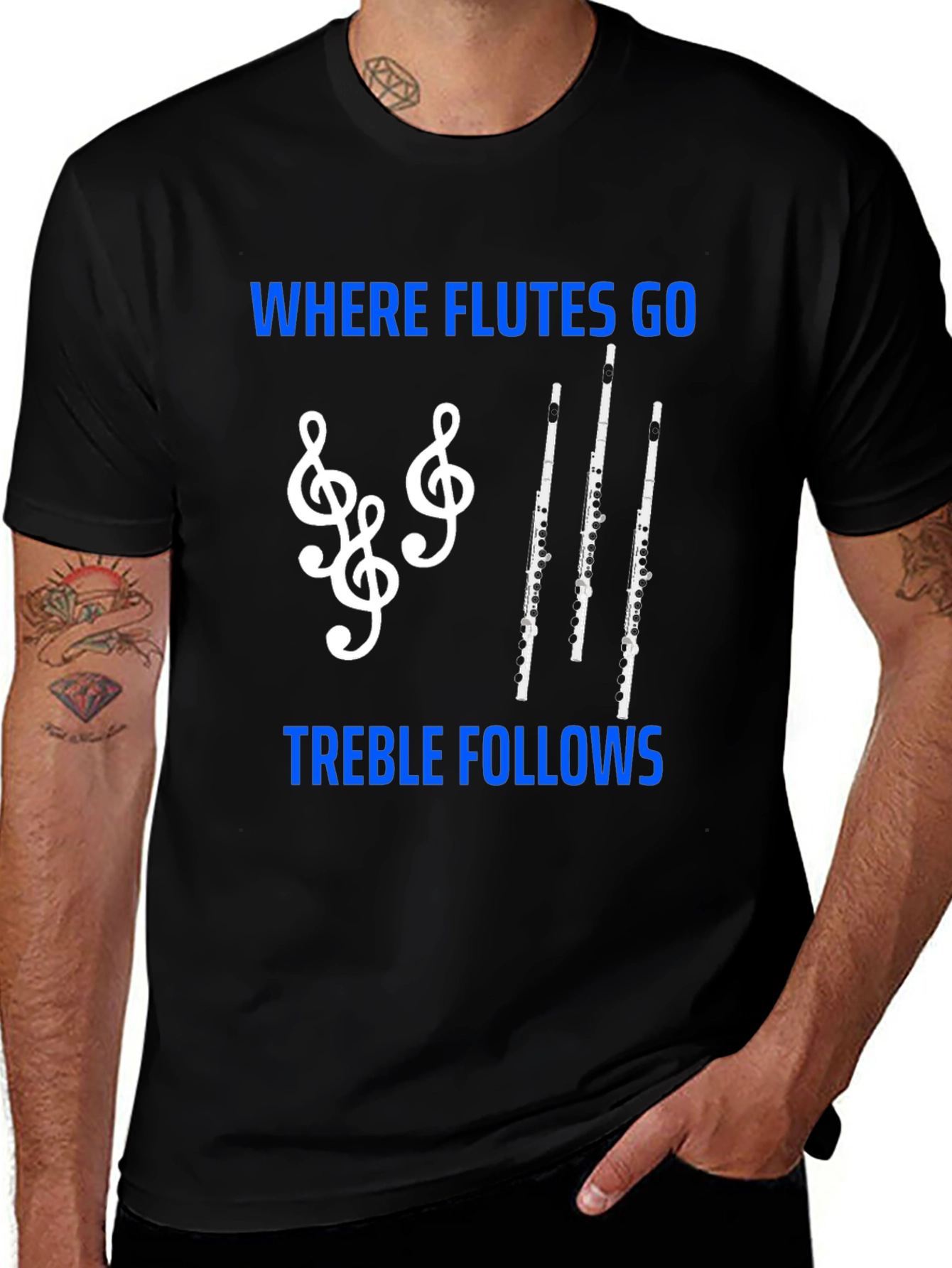 Where Flutes Go Treble Follows T-Shirt