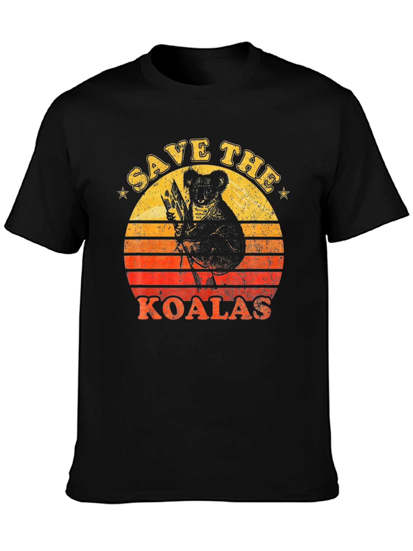 Save the Koalas Graphic Tee - Retro Style
