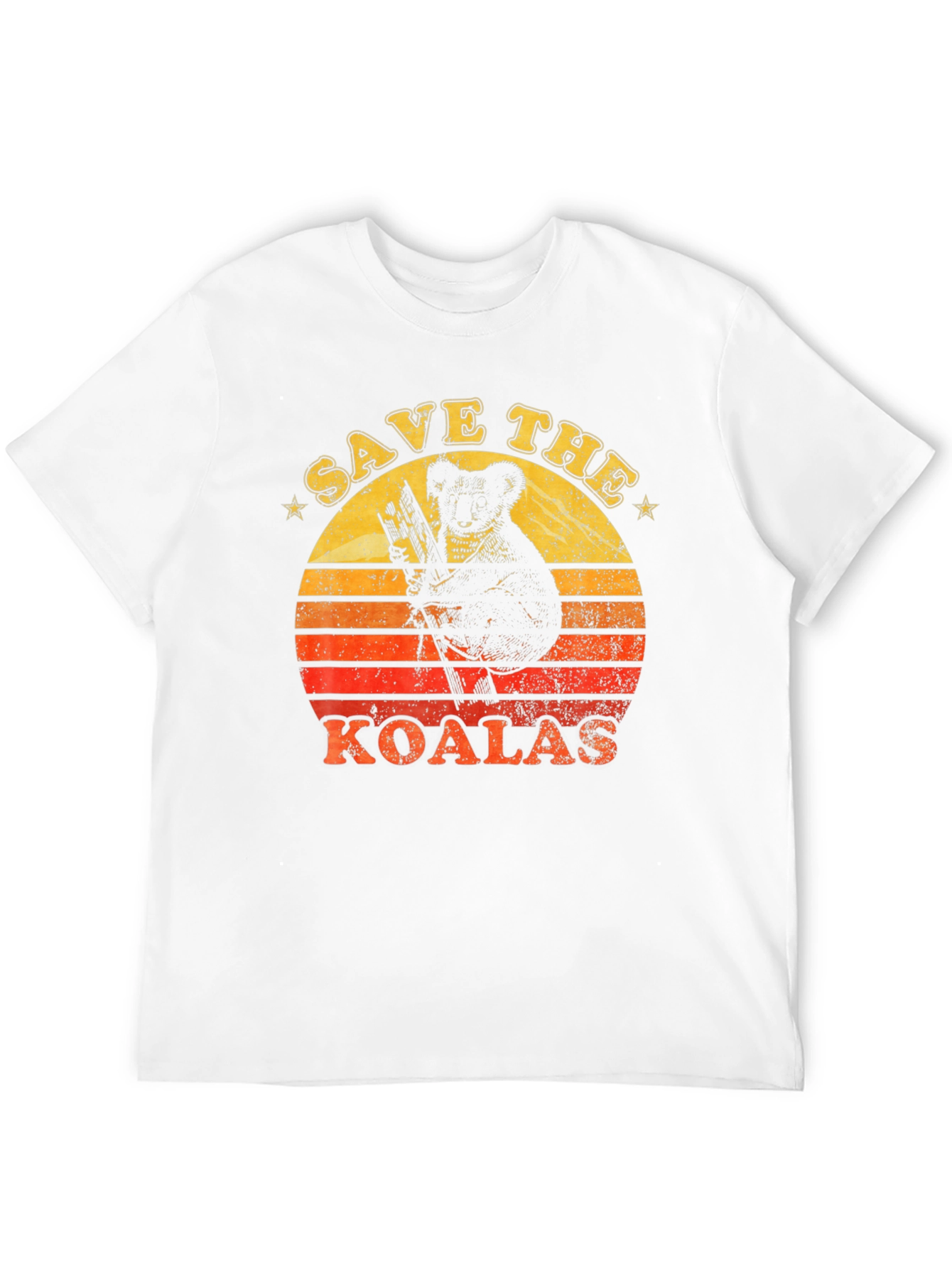 Save the Koalas Graphic Tee - Retro Style