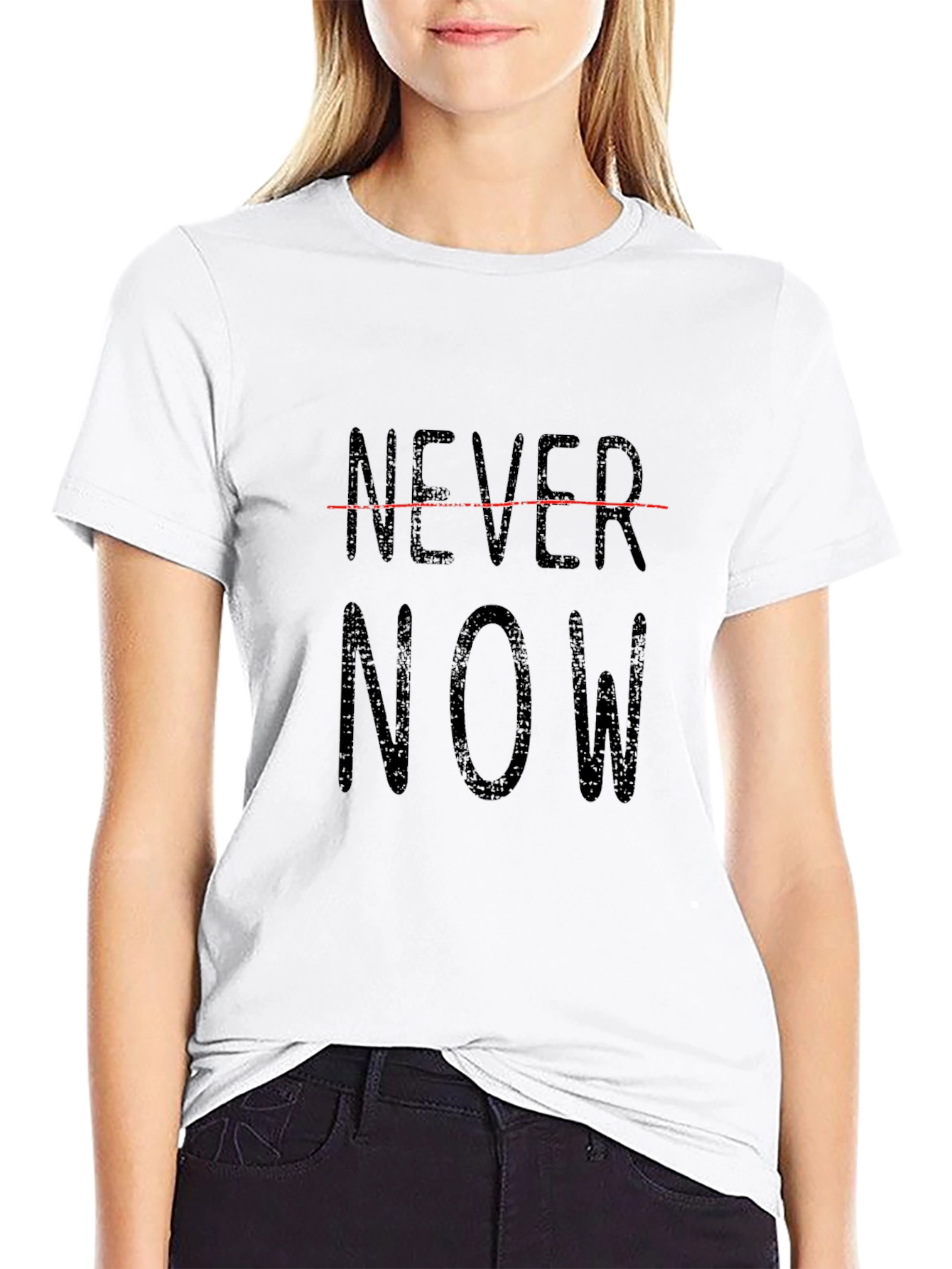 Never Now Graphic T-Shirt - Black