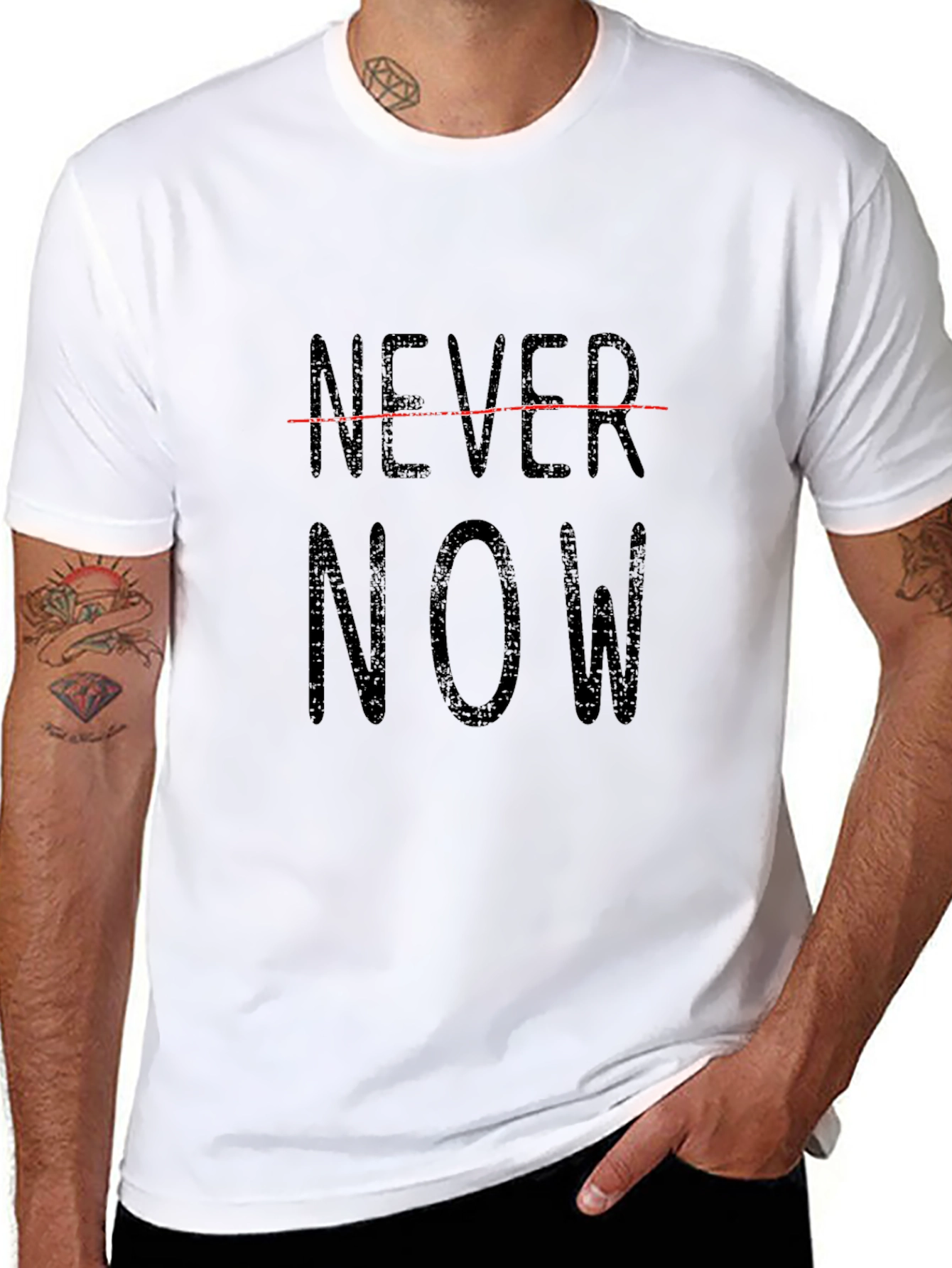 Never Now Graphic T-Shirt - Black