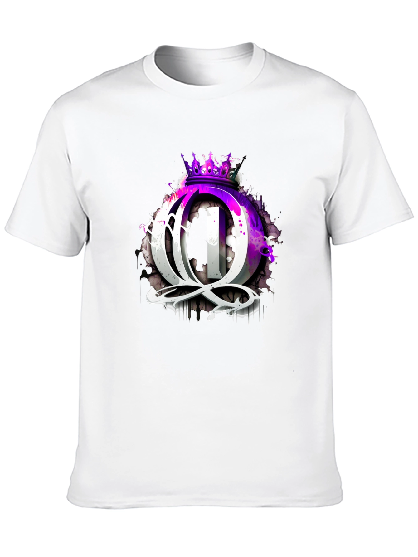 Queen Crown Graphic Black T-Shirt