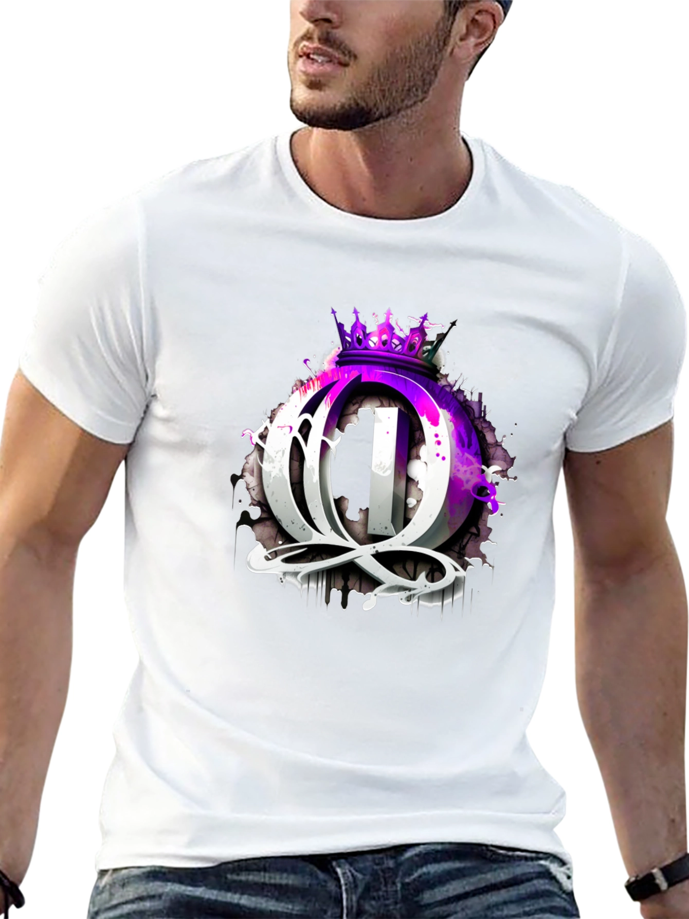 Queen Crown Graphic Black T-Shirt