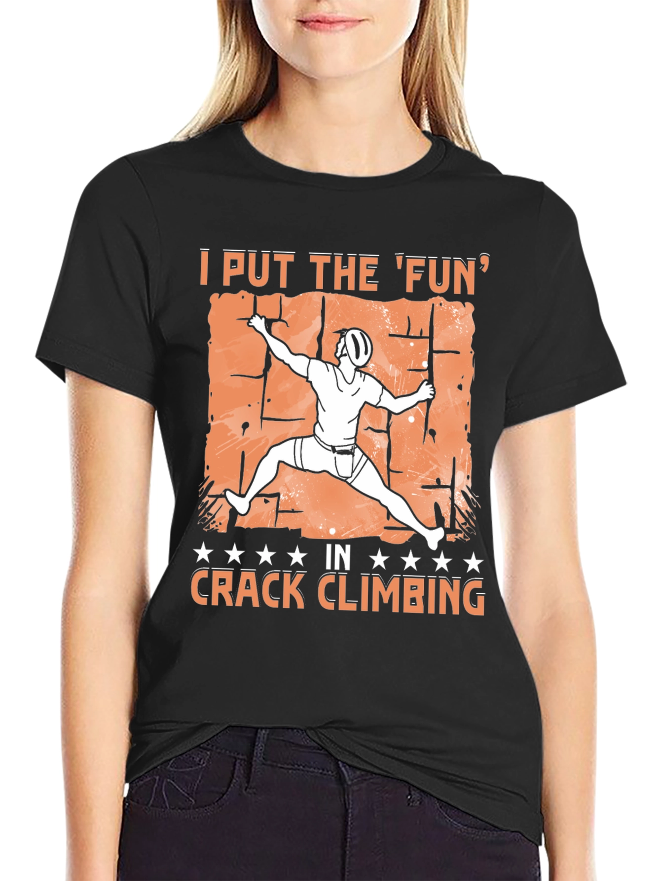 Crack Climbing Fun T-Shirt - Rock Climbing Tee