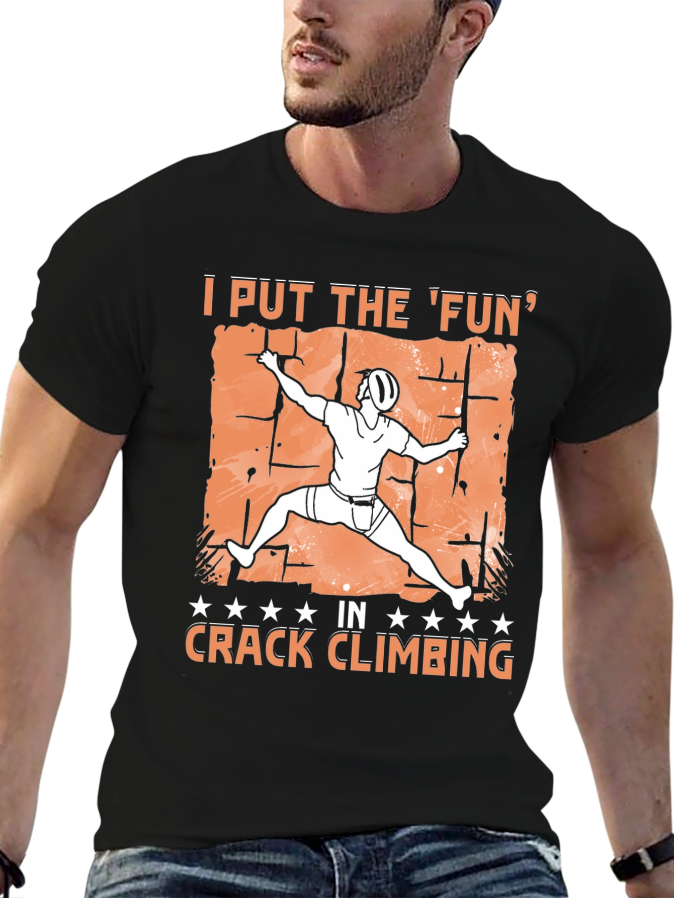 Crack Climbing Fun T-Shirt - Rock Climbing Tee
