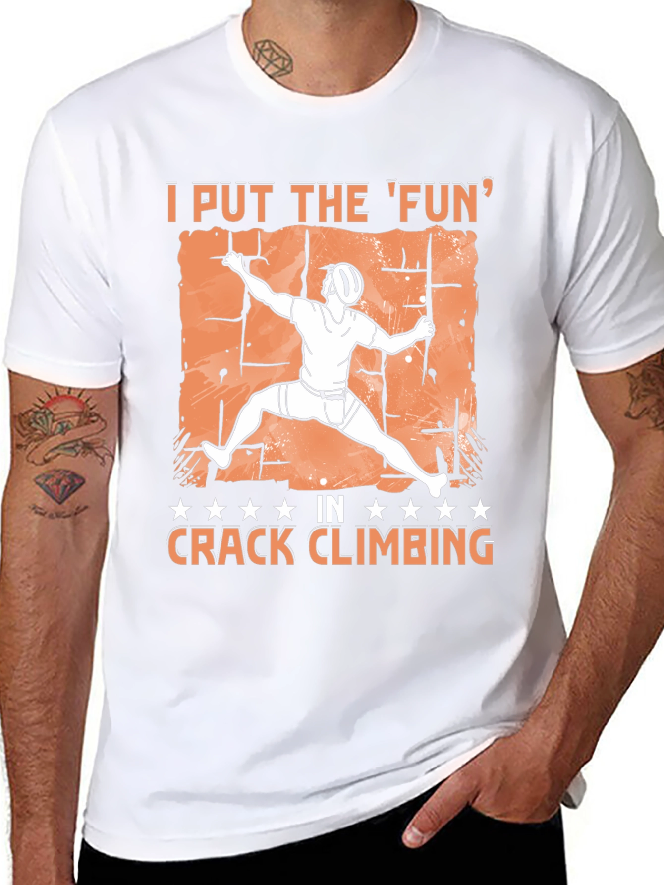 Crack Climbing Fun T-Shirt - Rock Climbing Tee