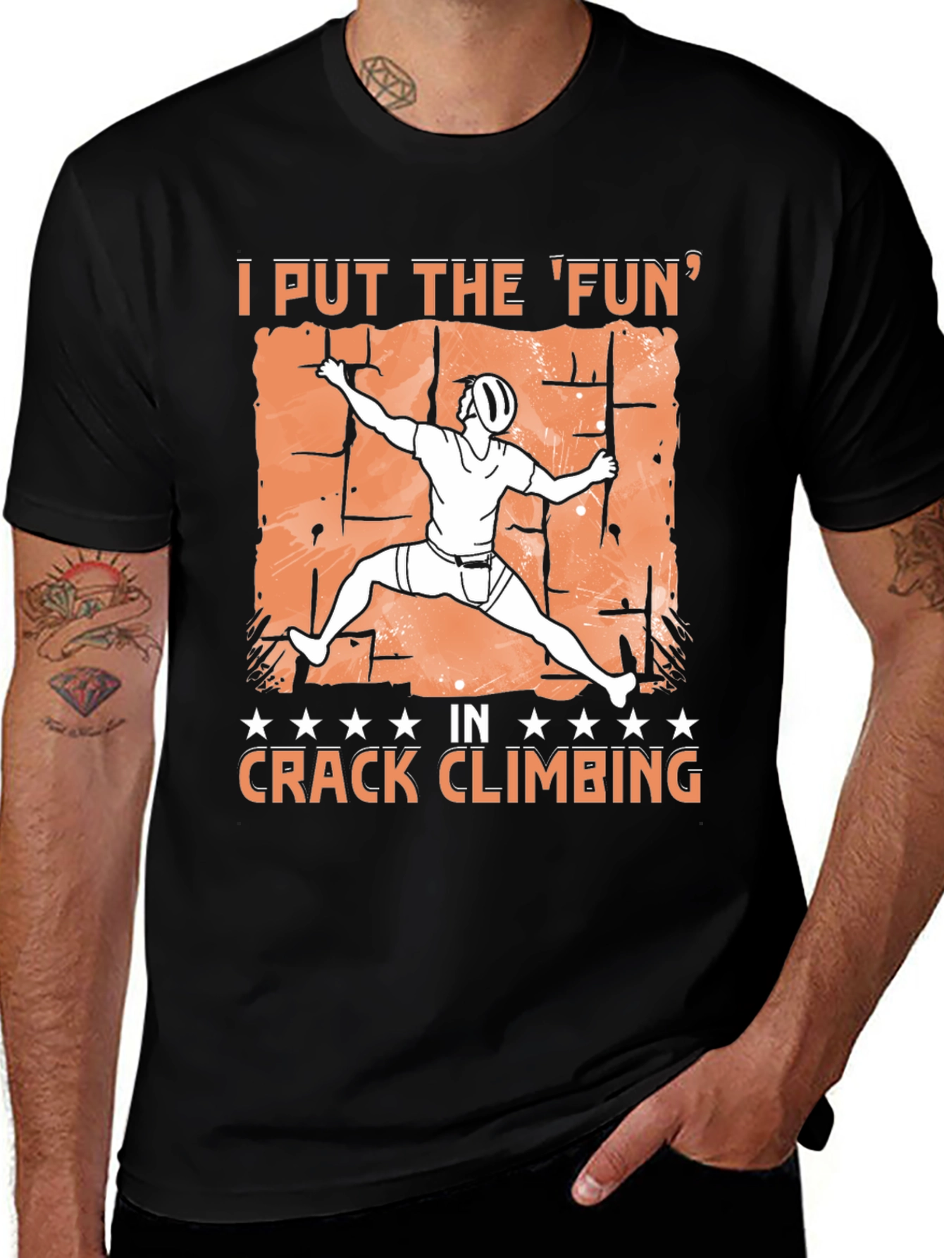Crack Climbing Fun T-Shirt - Rock Climbing Tee