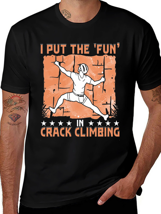 Crack Climbing Fun T-Shirt - Rock Climbing Tee