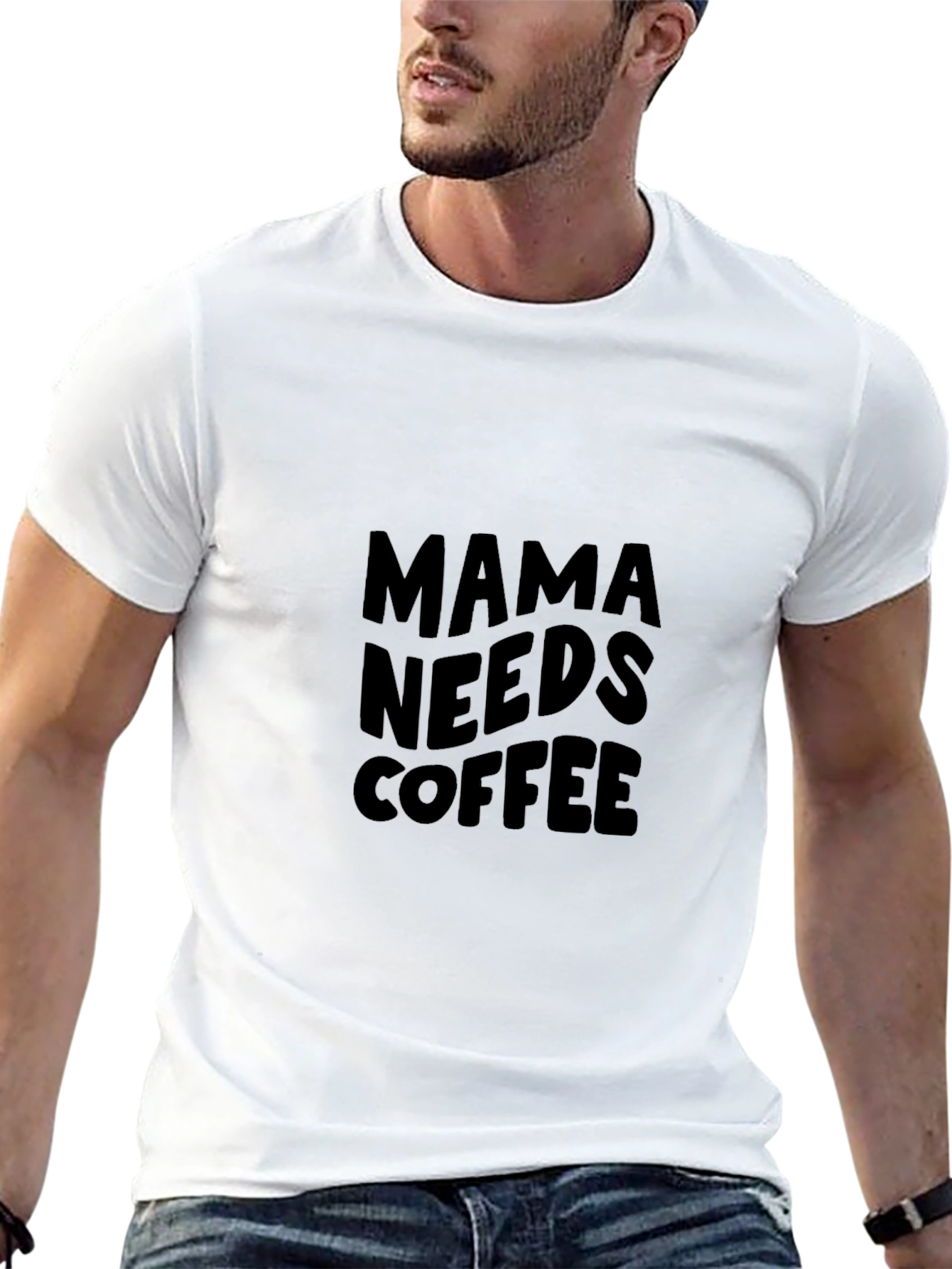 Mama Needs Coffee Graphic Tee - Black