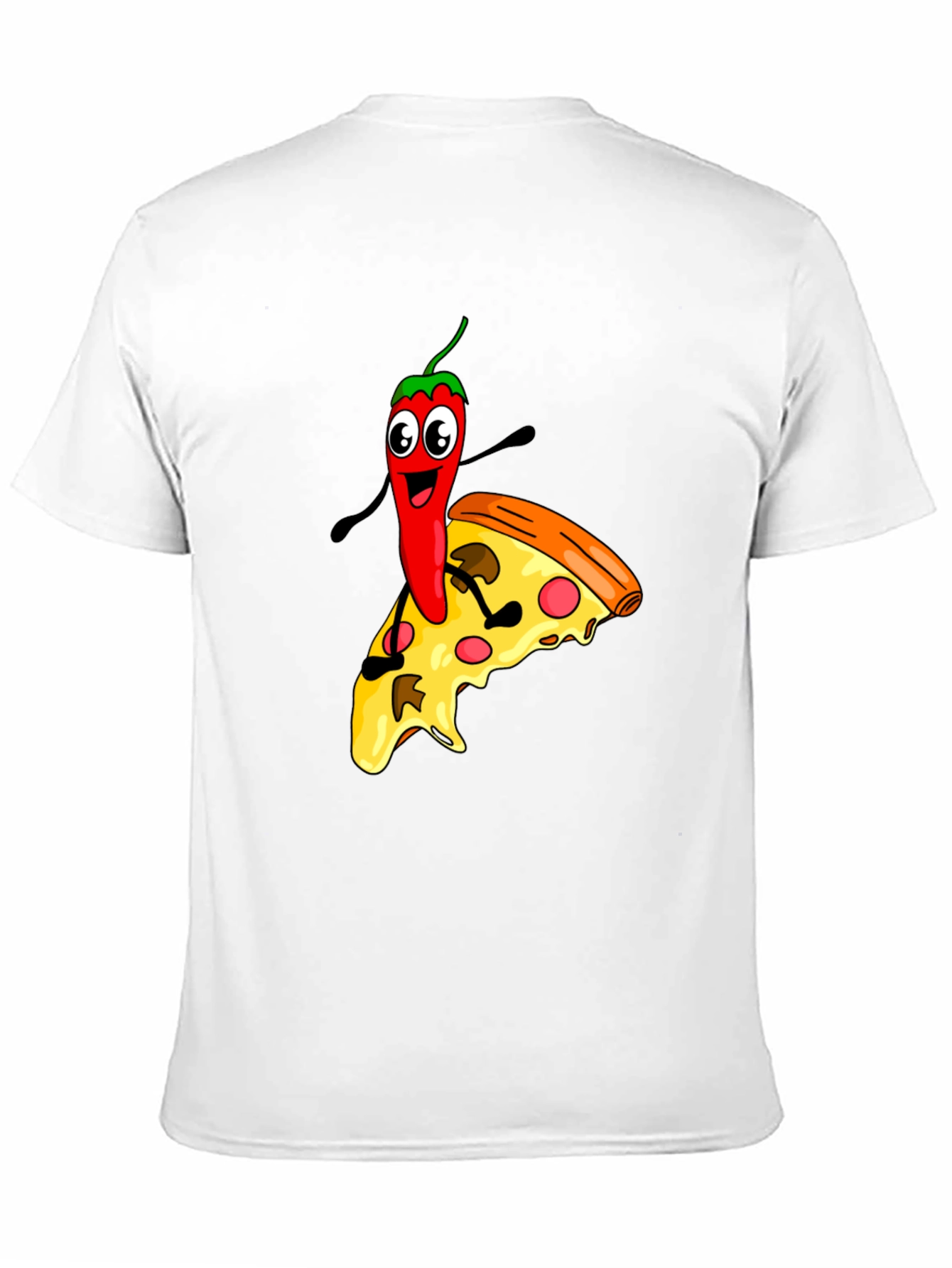 Funny Pizza & Pepper Graphic Tee