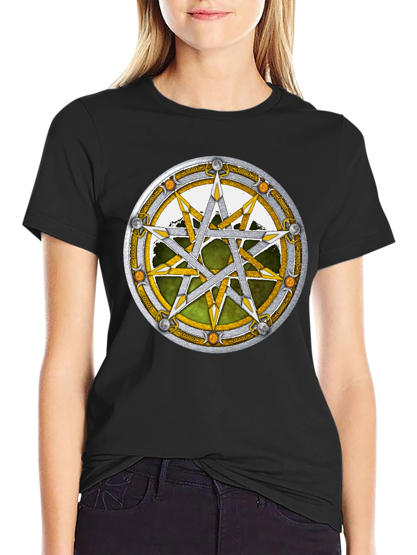 Occult Star Symbol Black T-Shirt