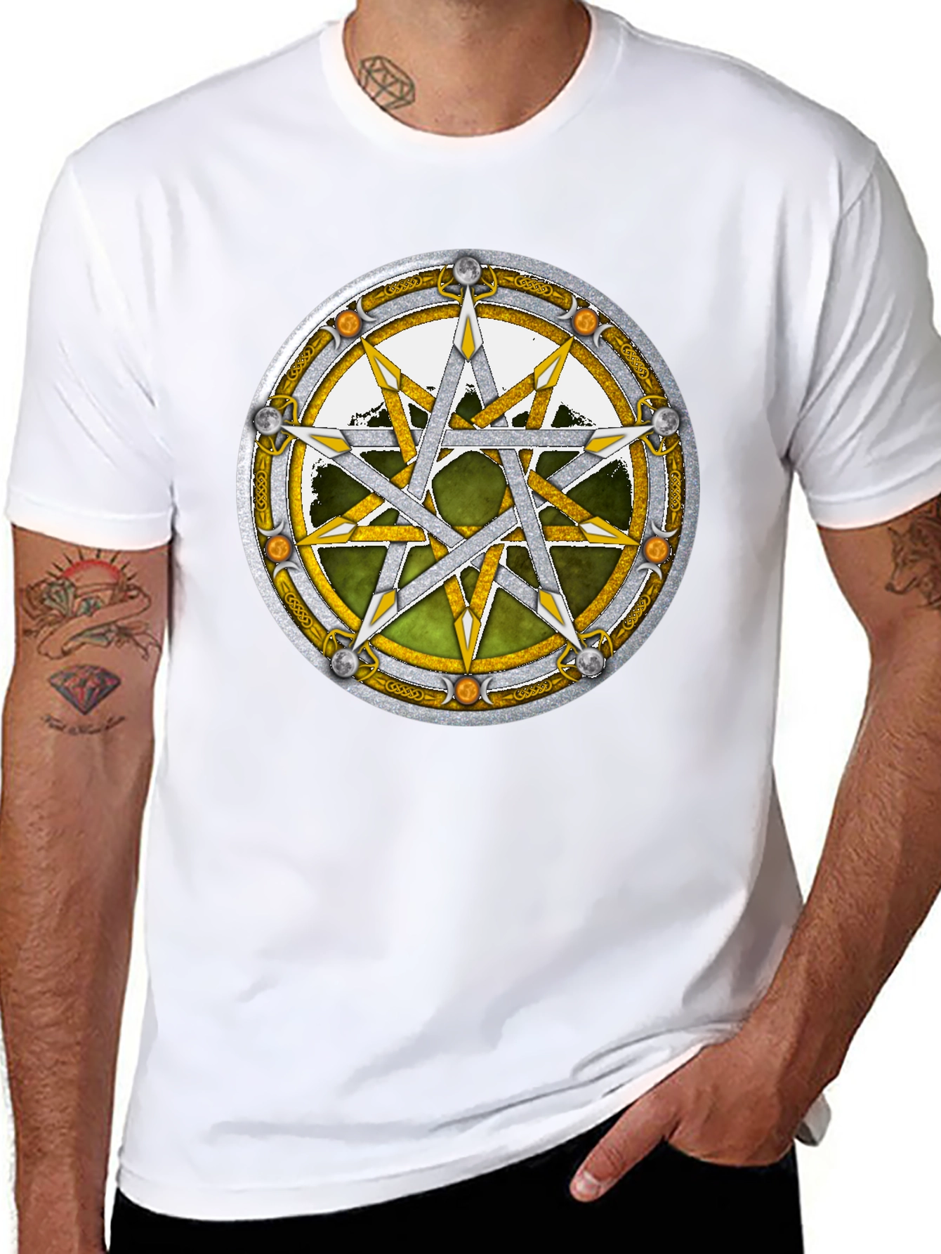 Occult Star Symbol Black T-Shirt