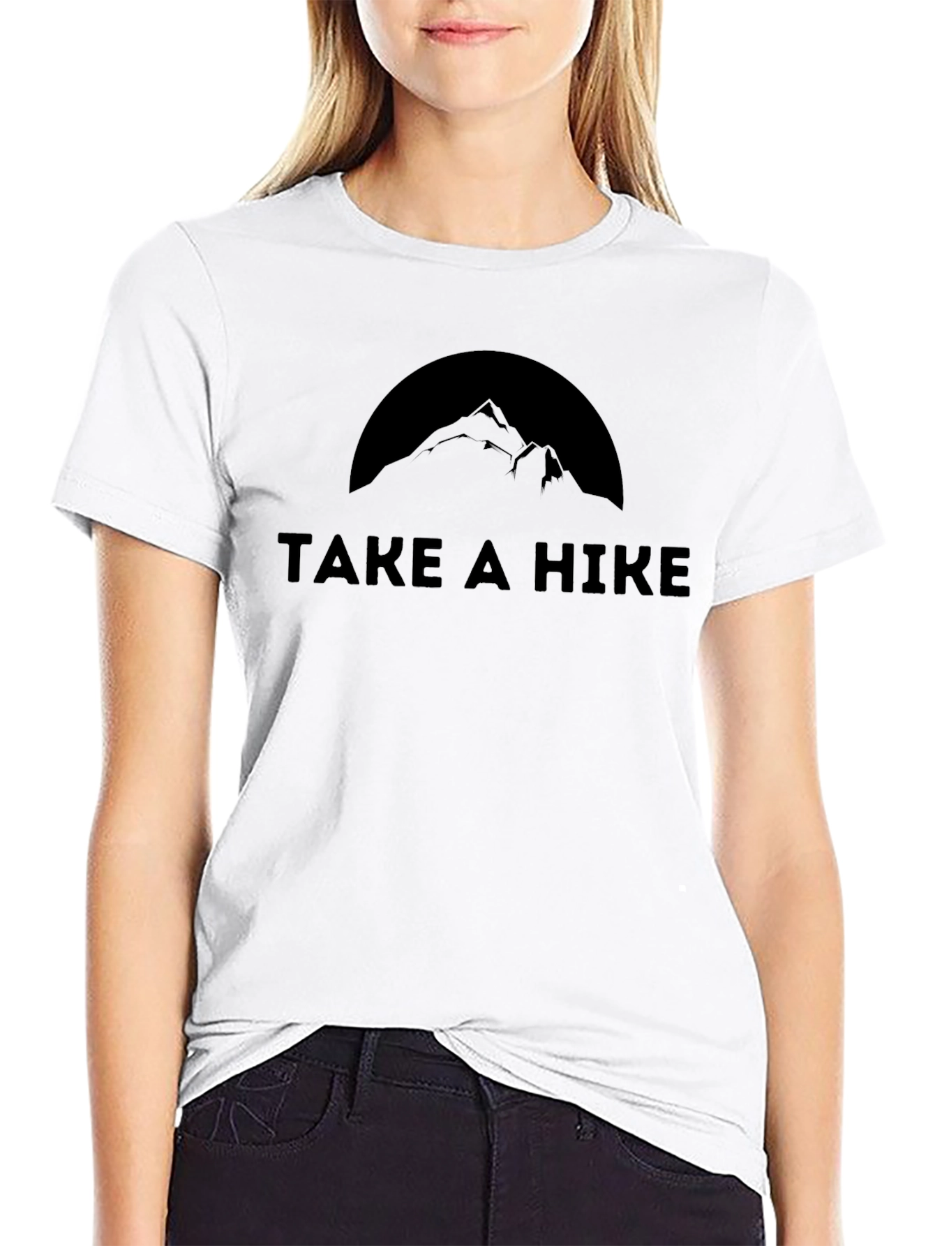 Mens Take a Hike Graphic Tee - Black