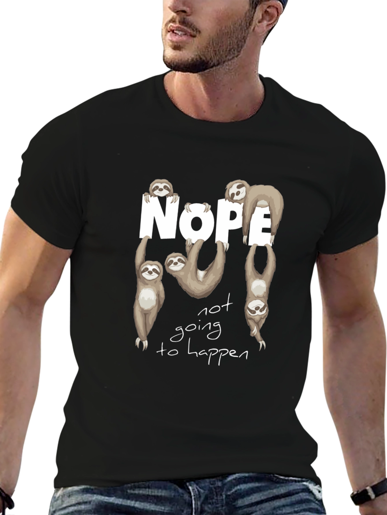 Sloth Nope T-Shirt - Funny & Relaxed Vibe