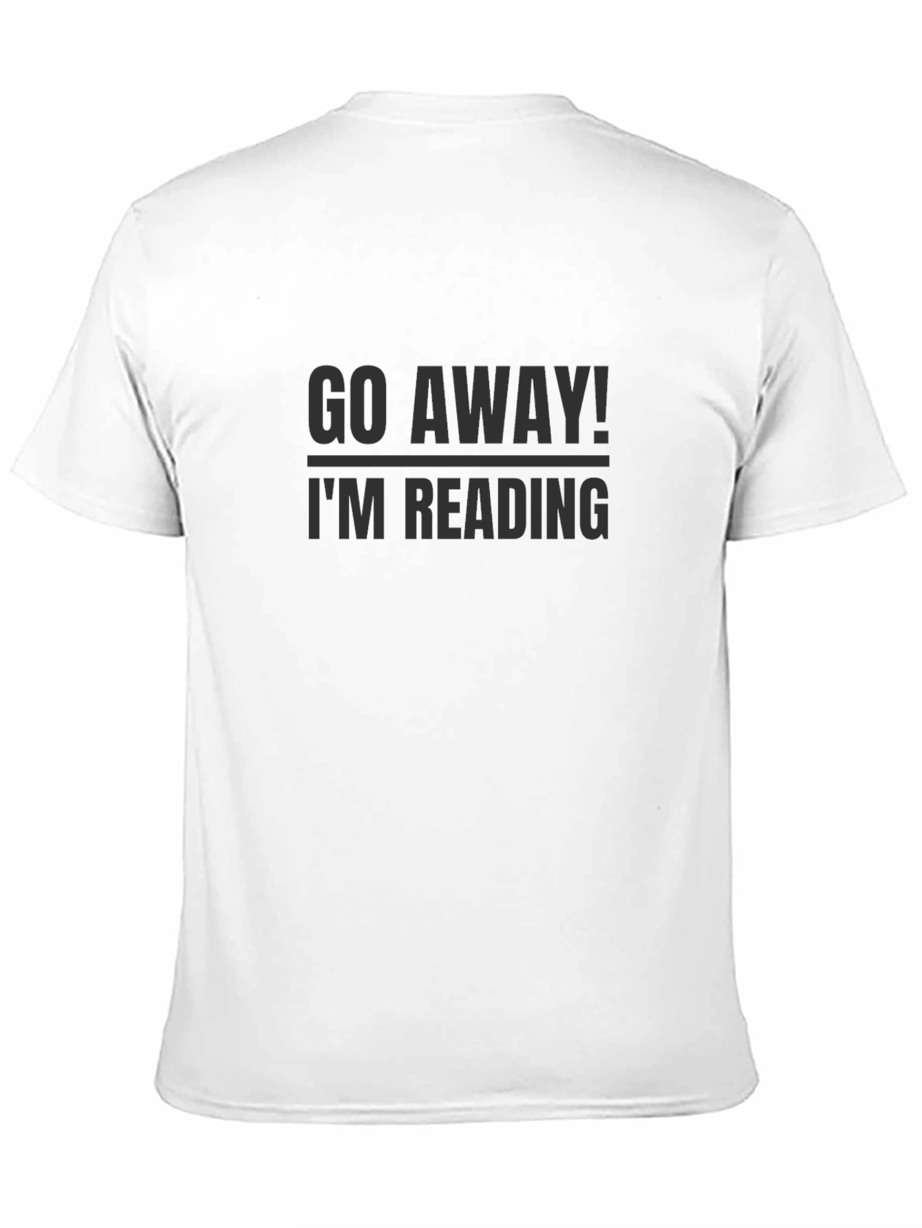Go Away! Im Reading Mens Black T-Shirt
