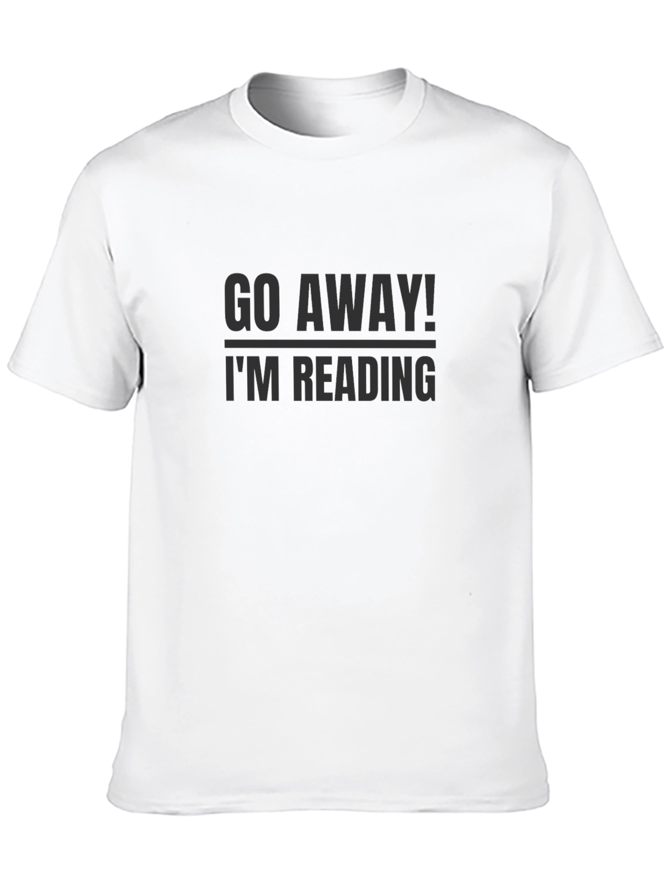 Go Away! Im Reading Mens Black T-Shirt