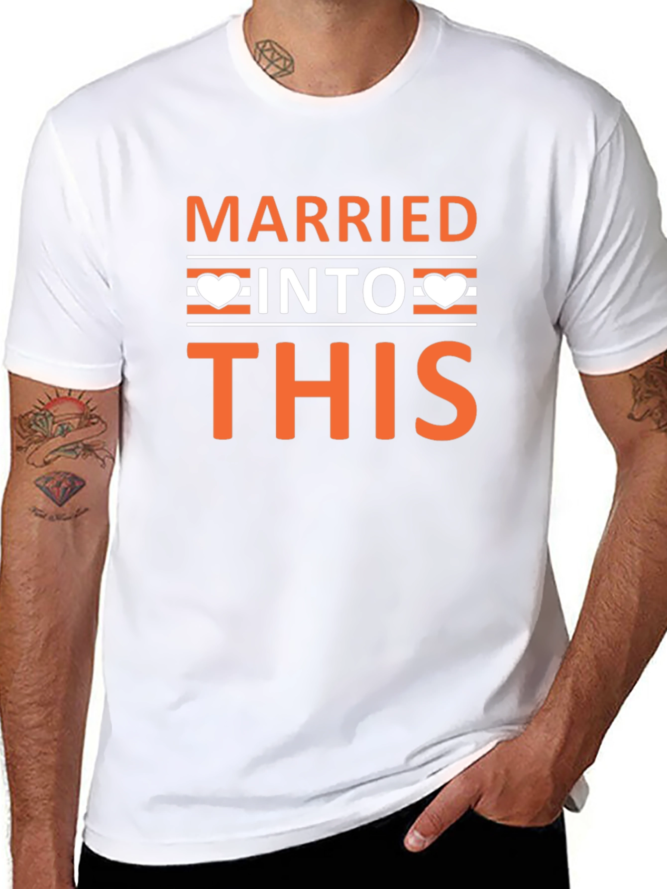 Married Into This Graphic Tee - Black