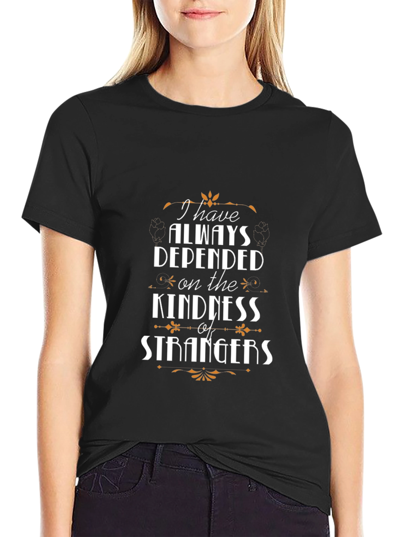 Kindness of Strangers Black T-Shirt