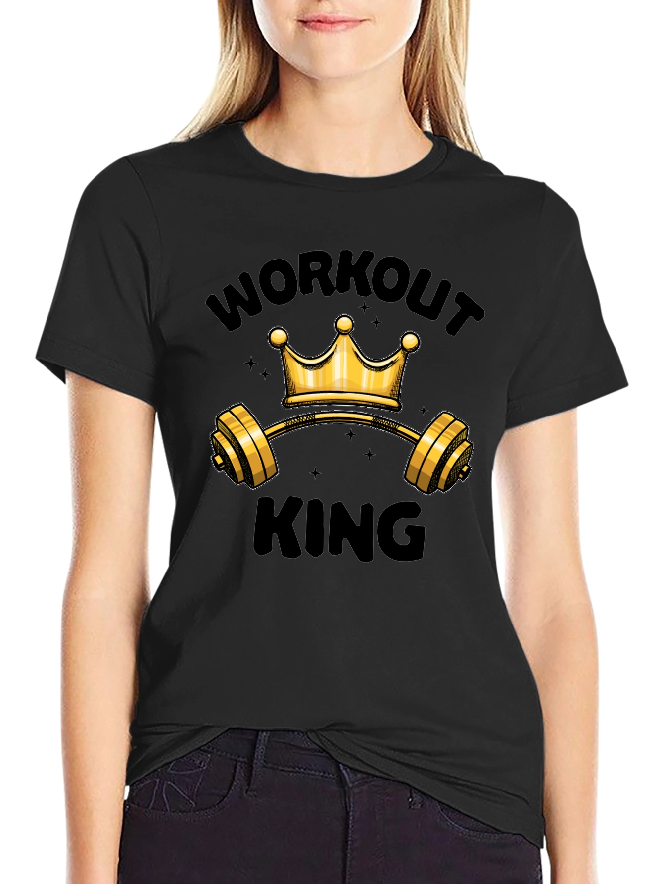 Workout King Graphic T-Shirt - Gym Motivation