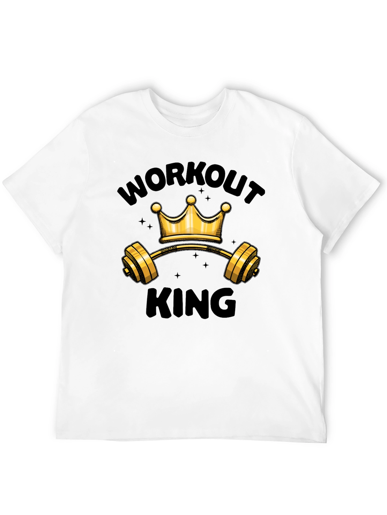 Workout King Graphic T-Shirt - Gym Motivation