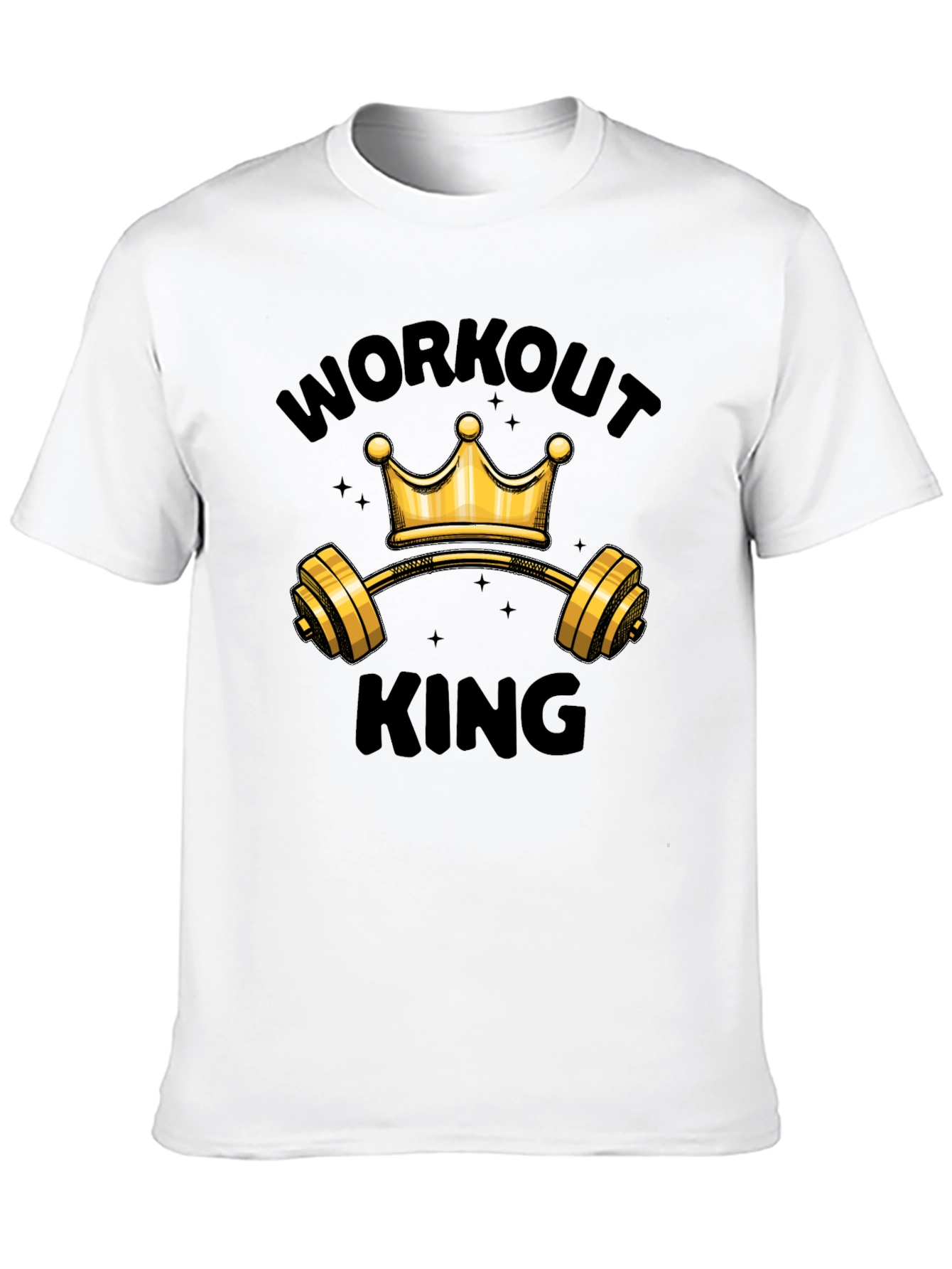 Workout King Graphic T-Shirt - Gym Motivation