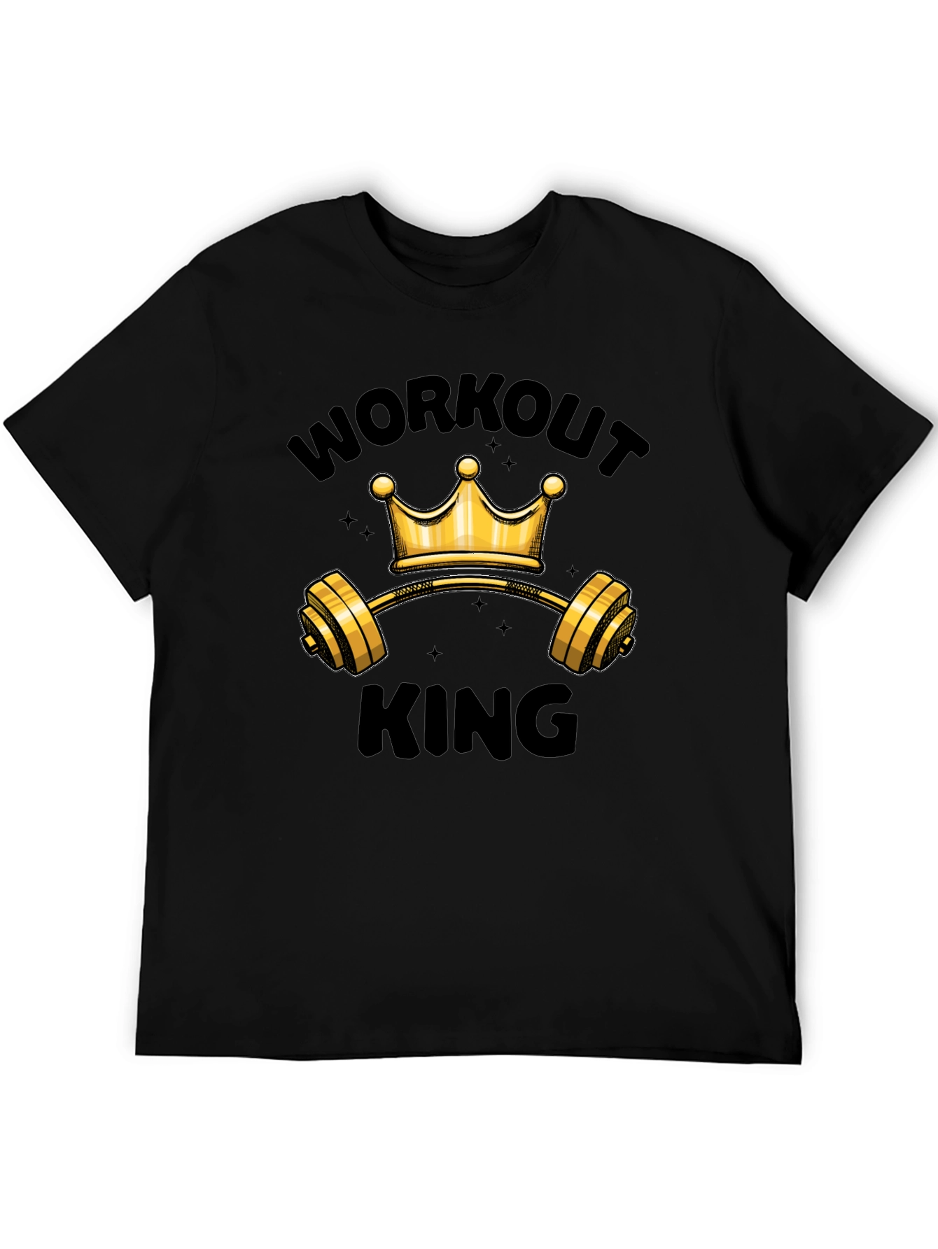 Workout King Graphic T-Shirt - Gym Motivation