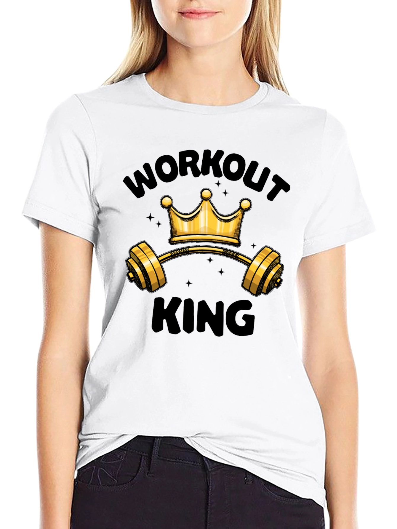 Workout King Graphic T-Shirt - Gym Motivation